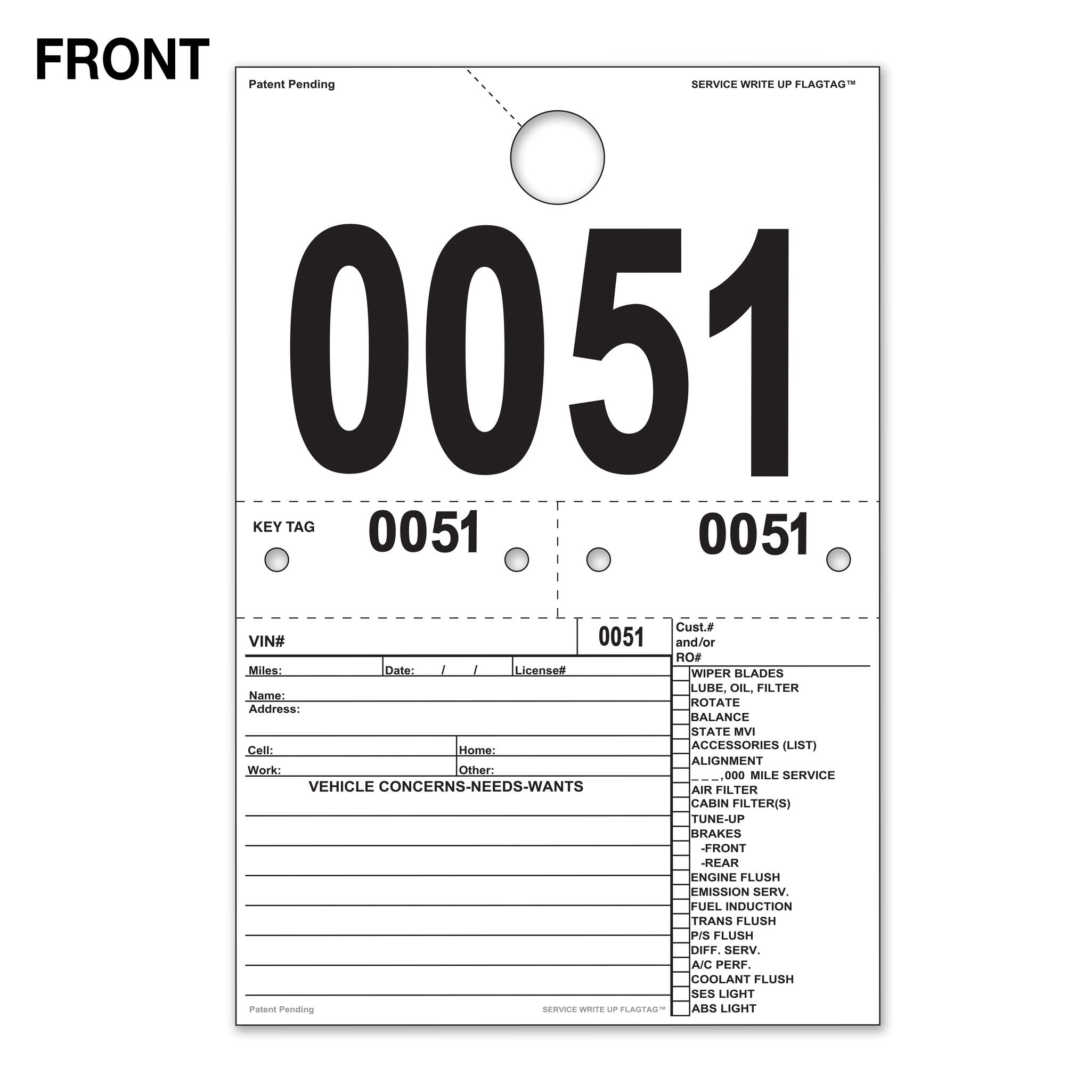 Service Write Up Tags - Image 2