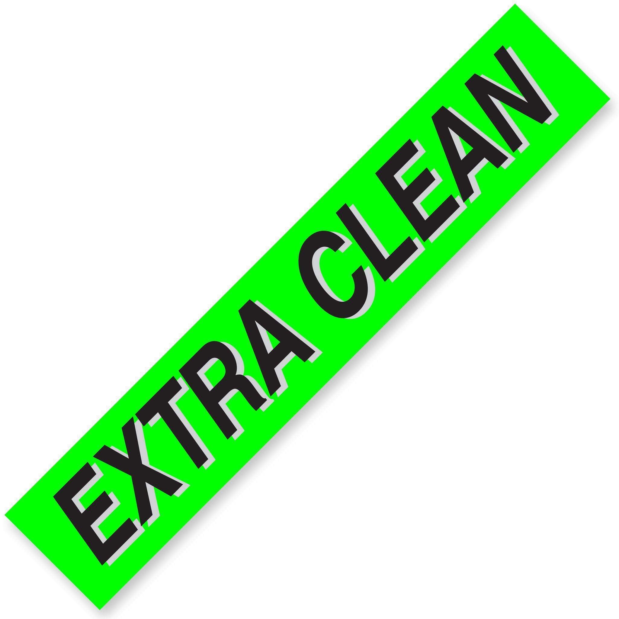 EXTRA CLEAN Windshield Slogans