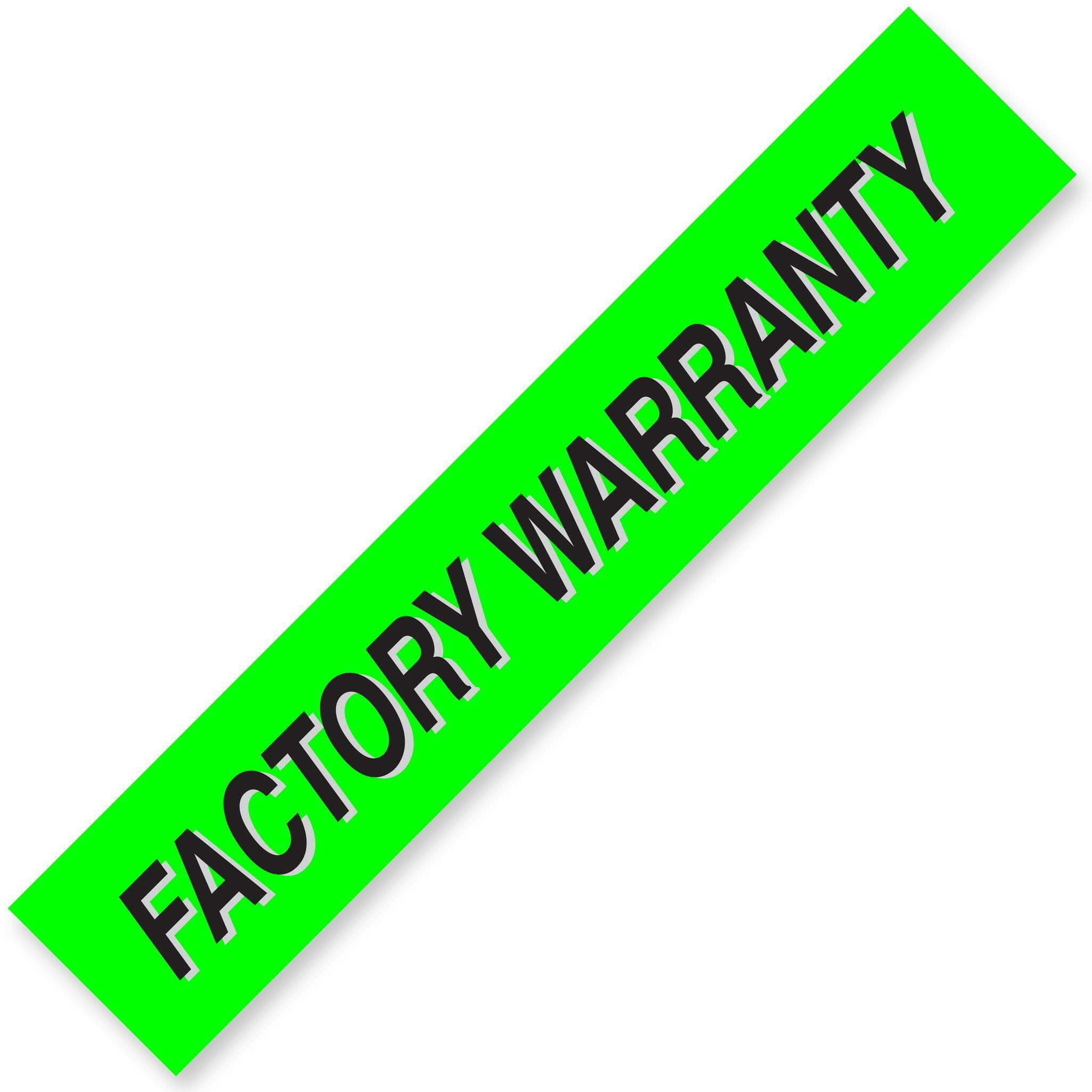 FACTORY WARRANTY Windshield Slogans