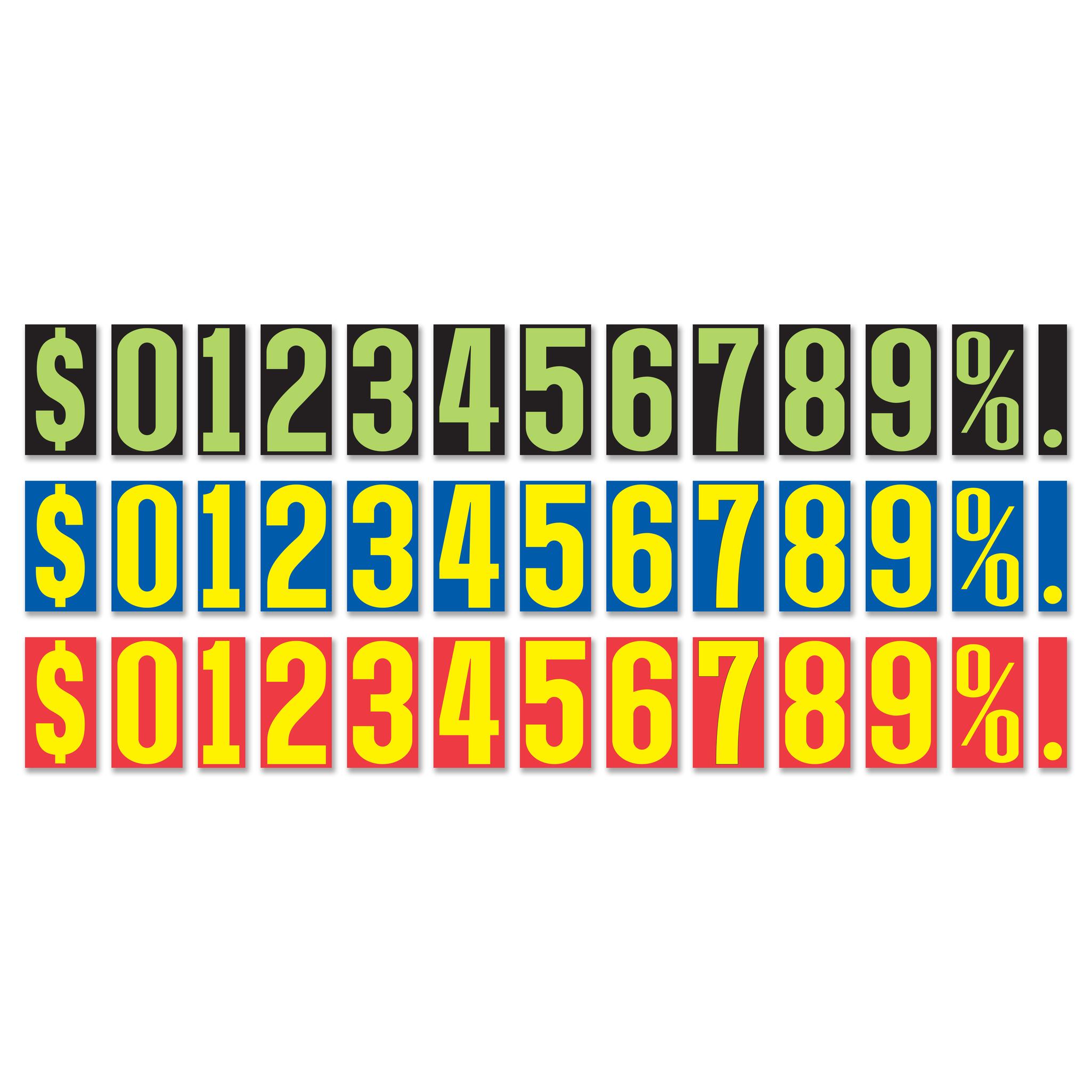 Windshield & Window Number Stickers-9½"