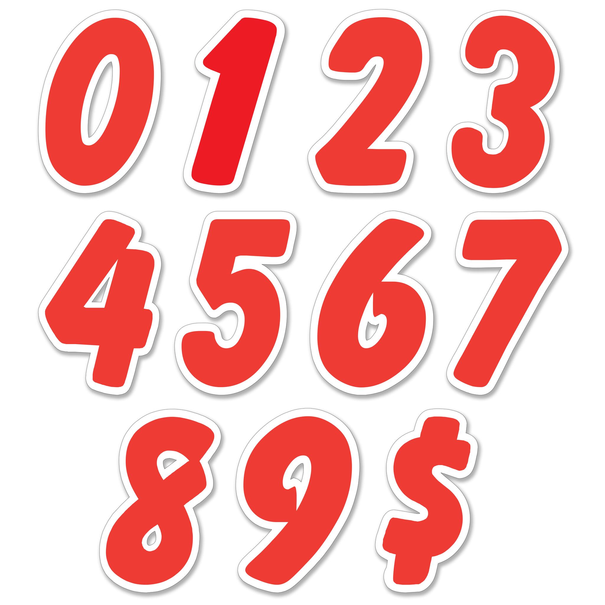 Windshield Die-Cut Numbers