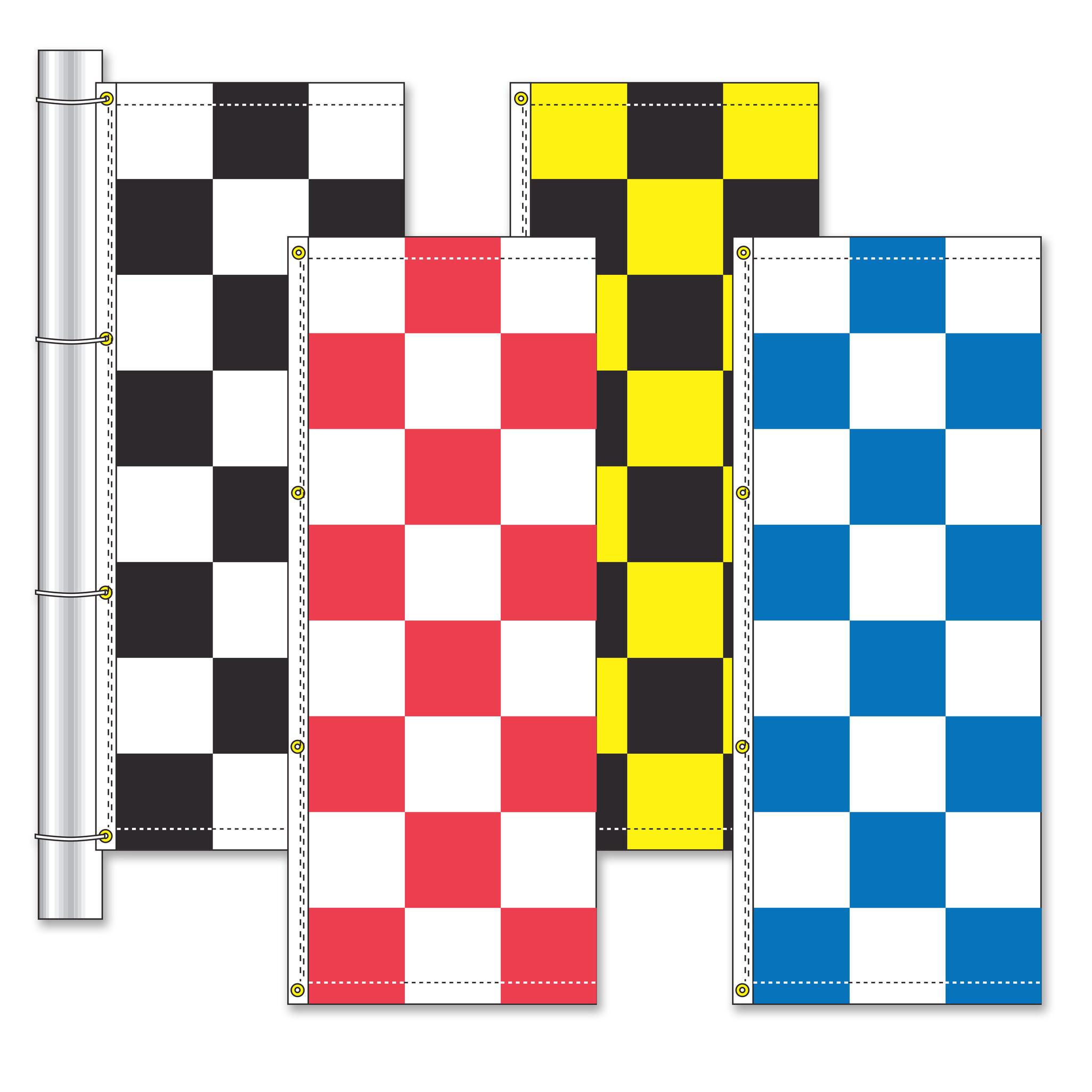 Checkered Pole Flags
