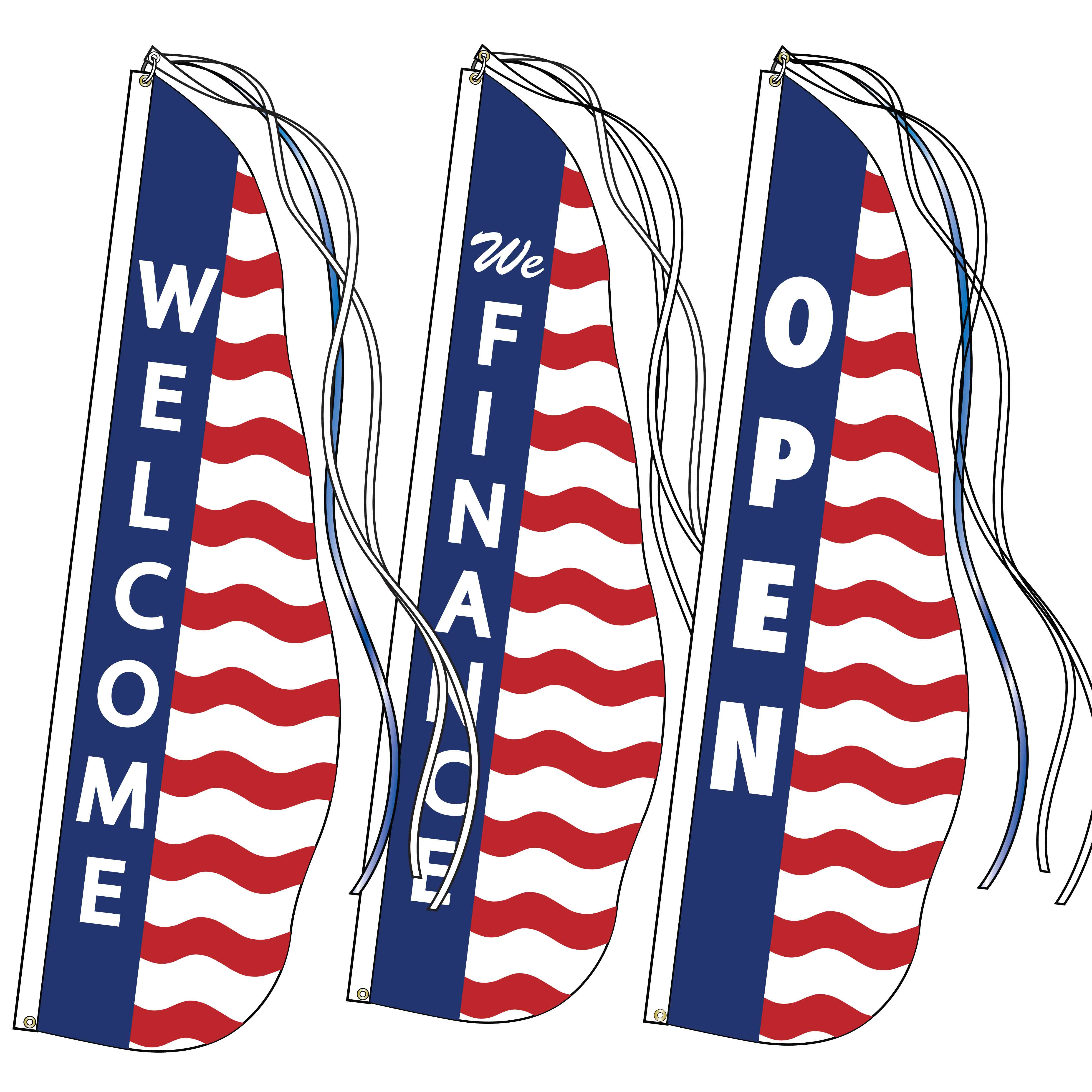 Patriotic Feather Dancer® Message Flag Kits