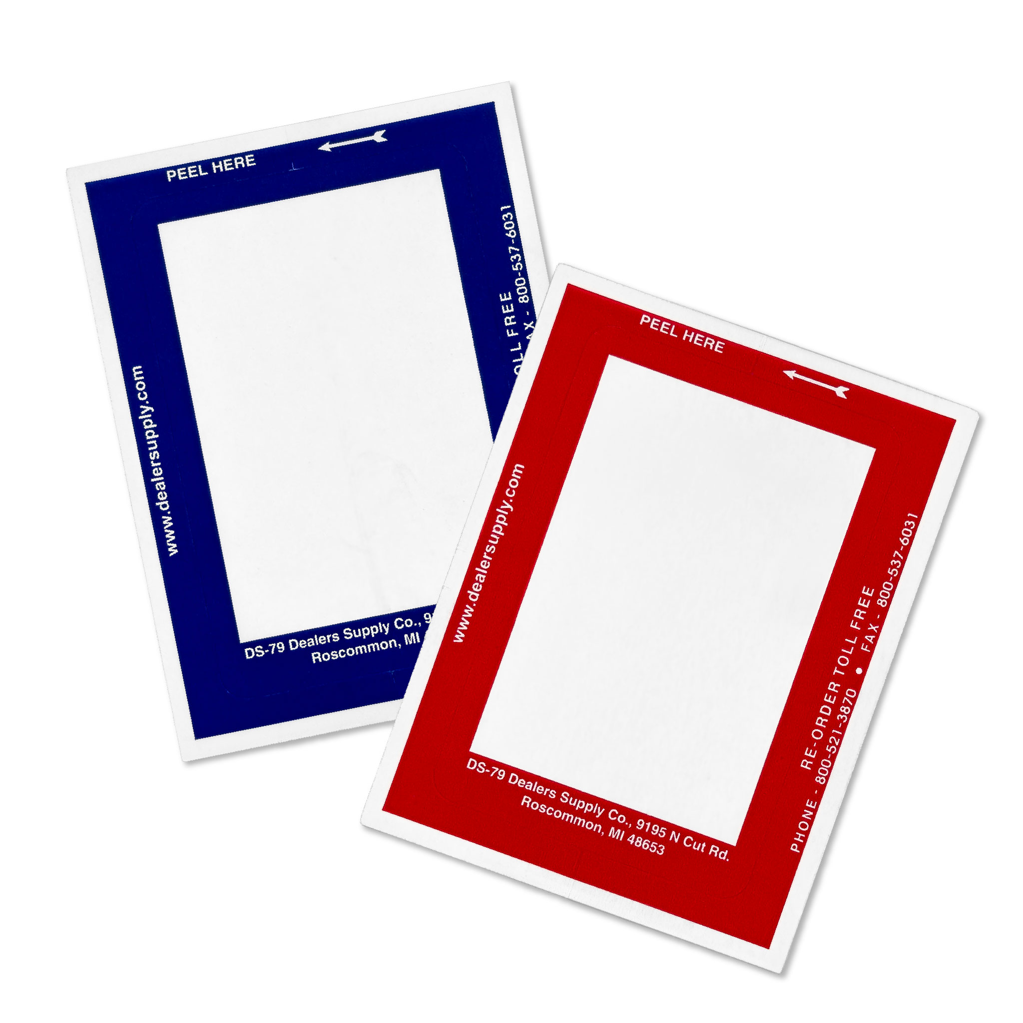Blank Kleer Bak™ Stock Stickers