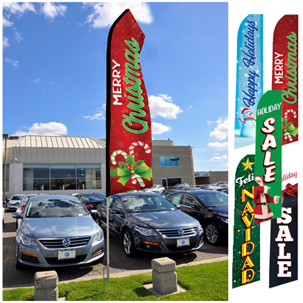 Holiday Tall Flag and Pole Kits - Image 2