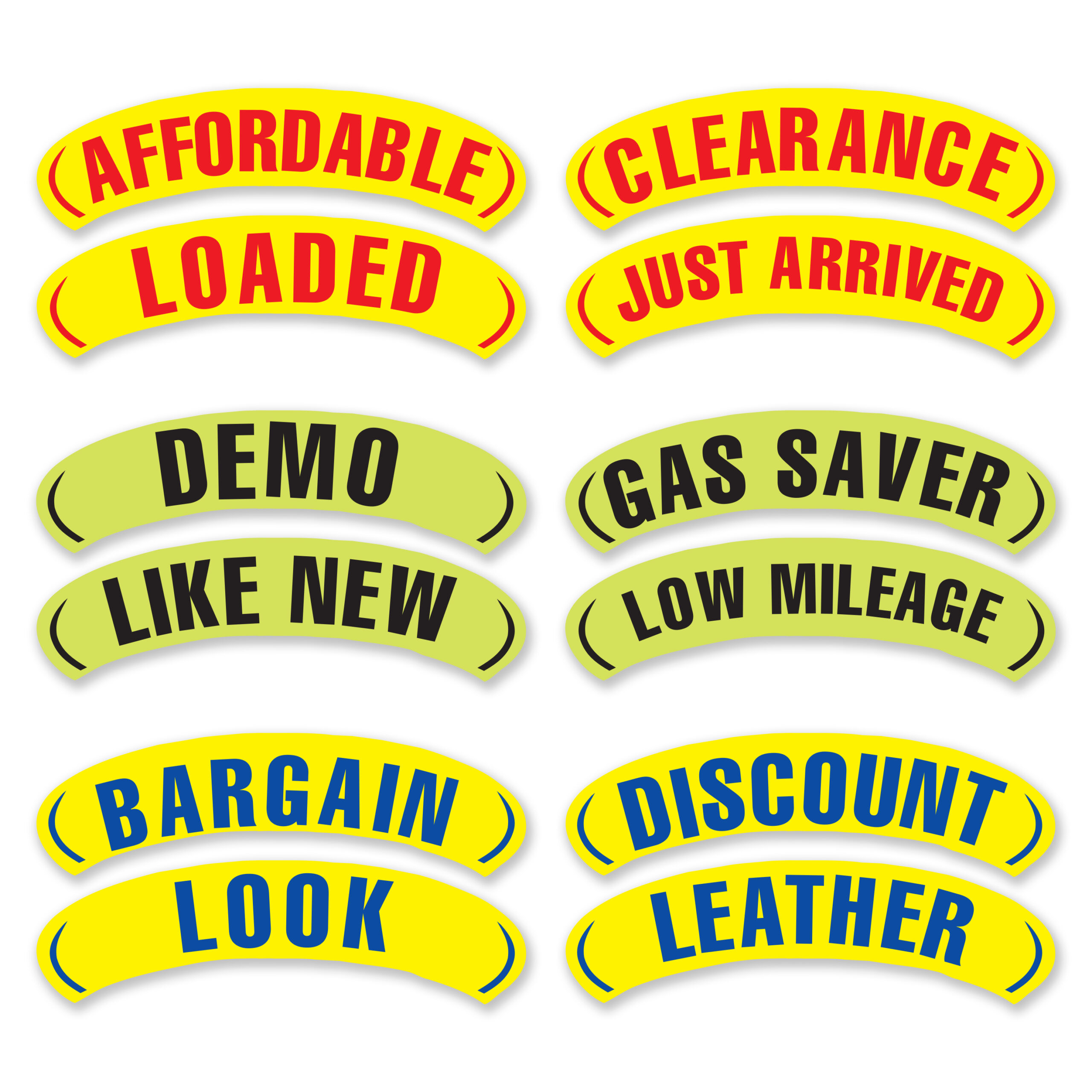 Vinyl Stack-Em Window Stickers