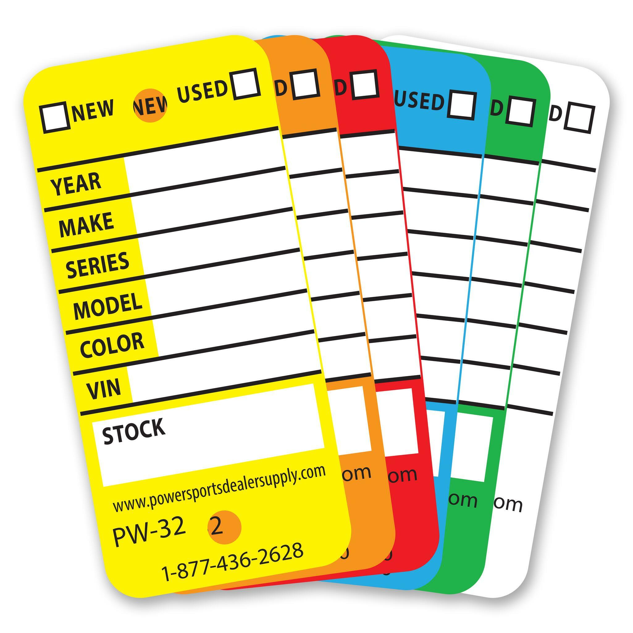 Rigid Vinyl Weatherproof Key Tags