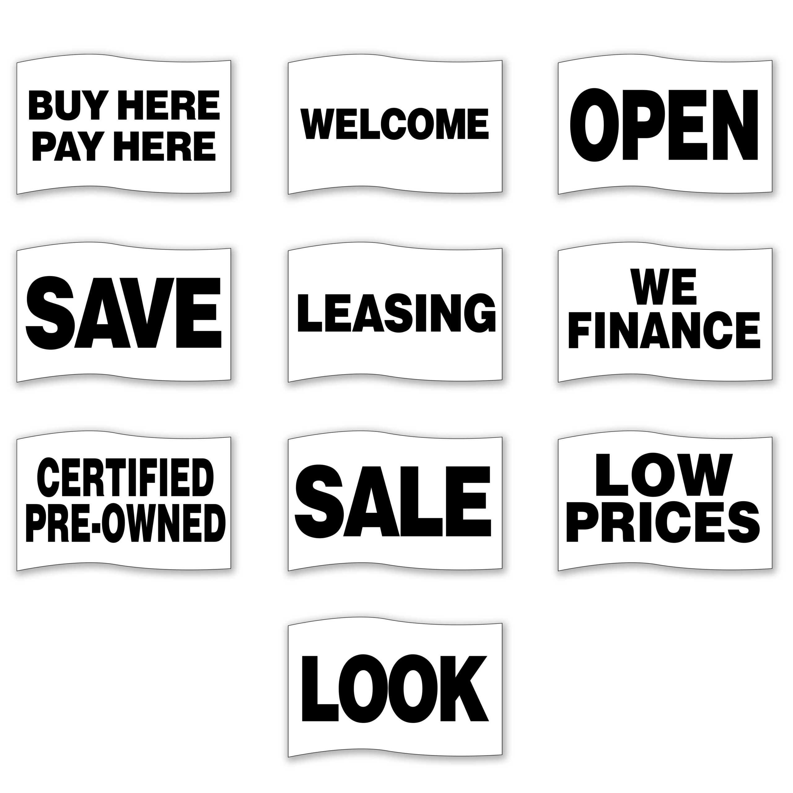 Nylon Slogan Flags