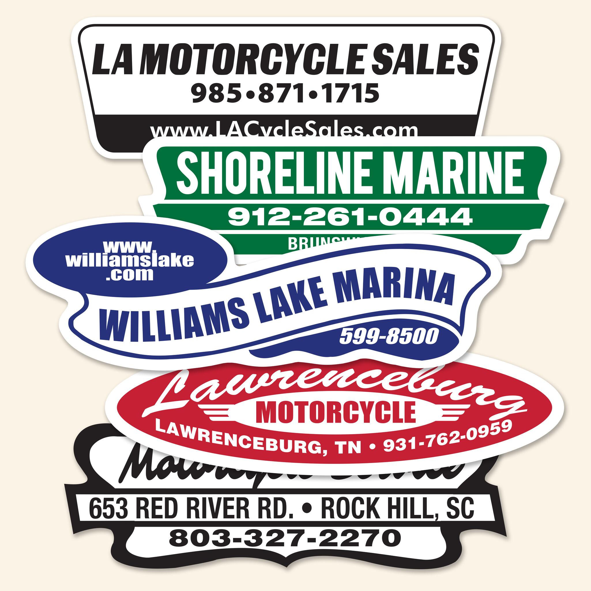 Die-Cut Shape Decals