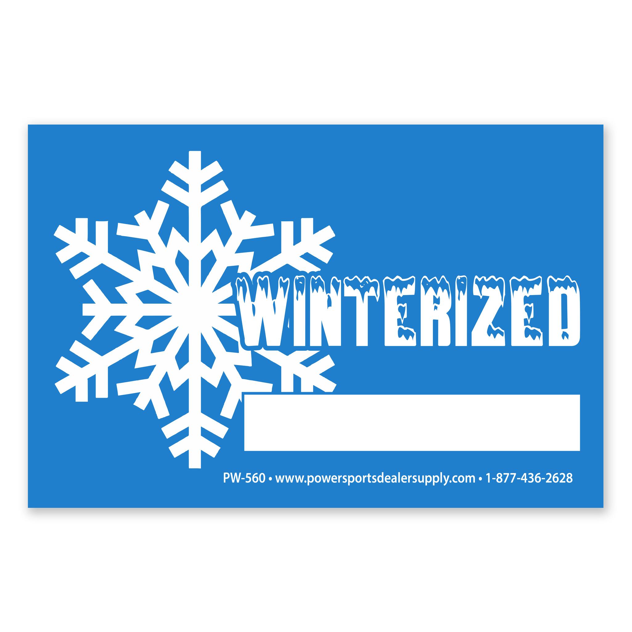 Winterized Window Stickers