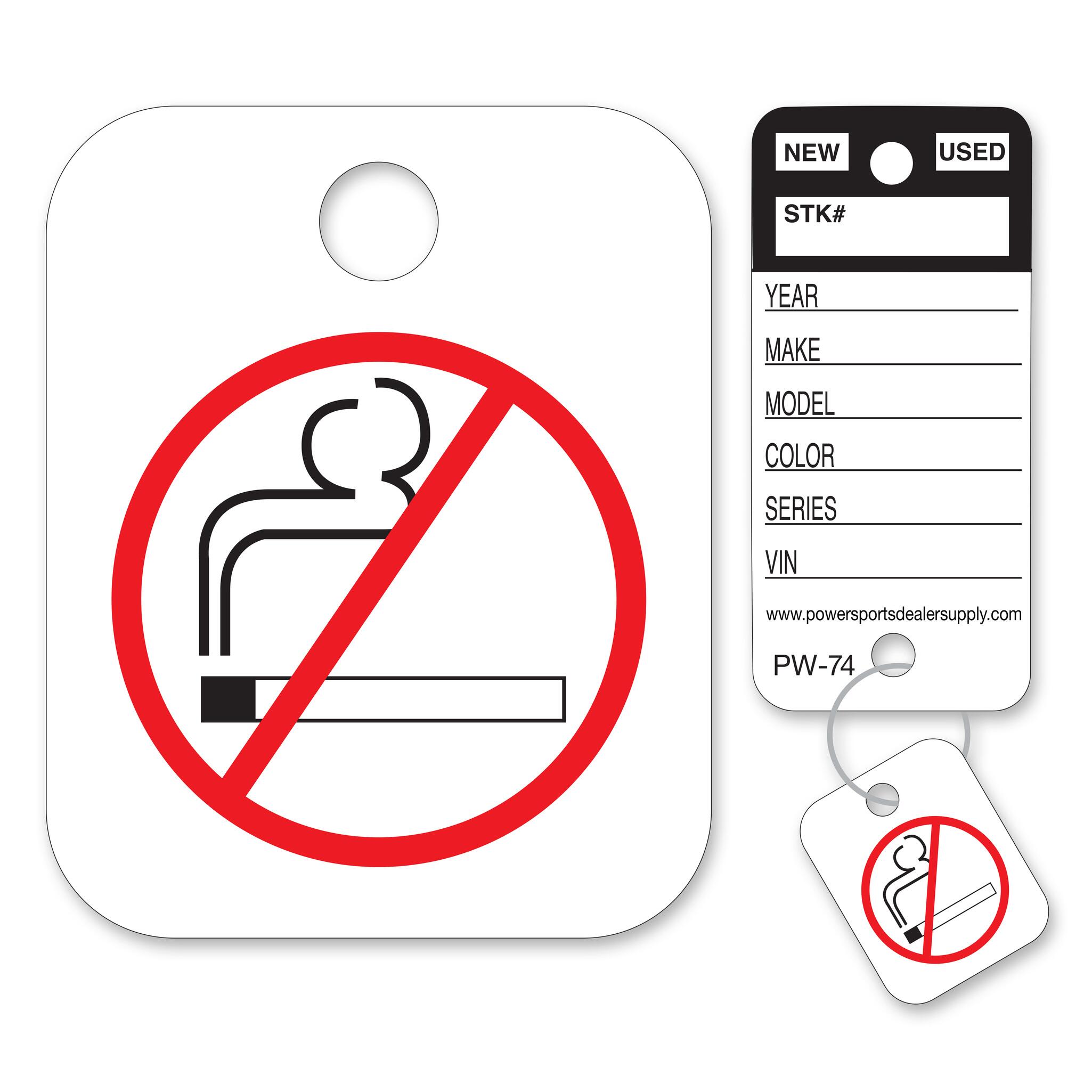 No Smoking Key Tag Add-Ons