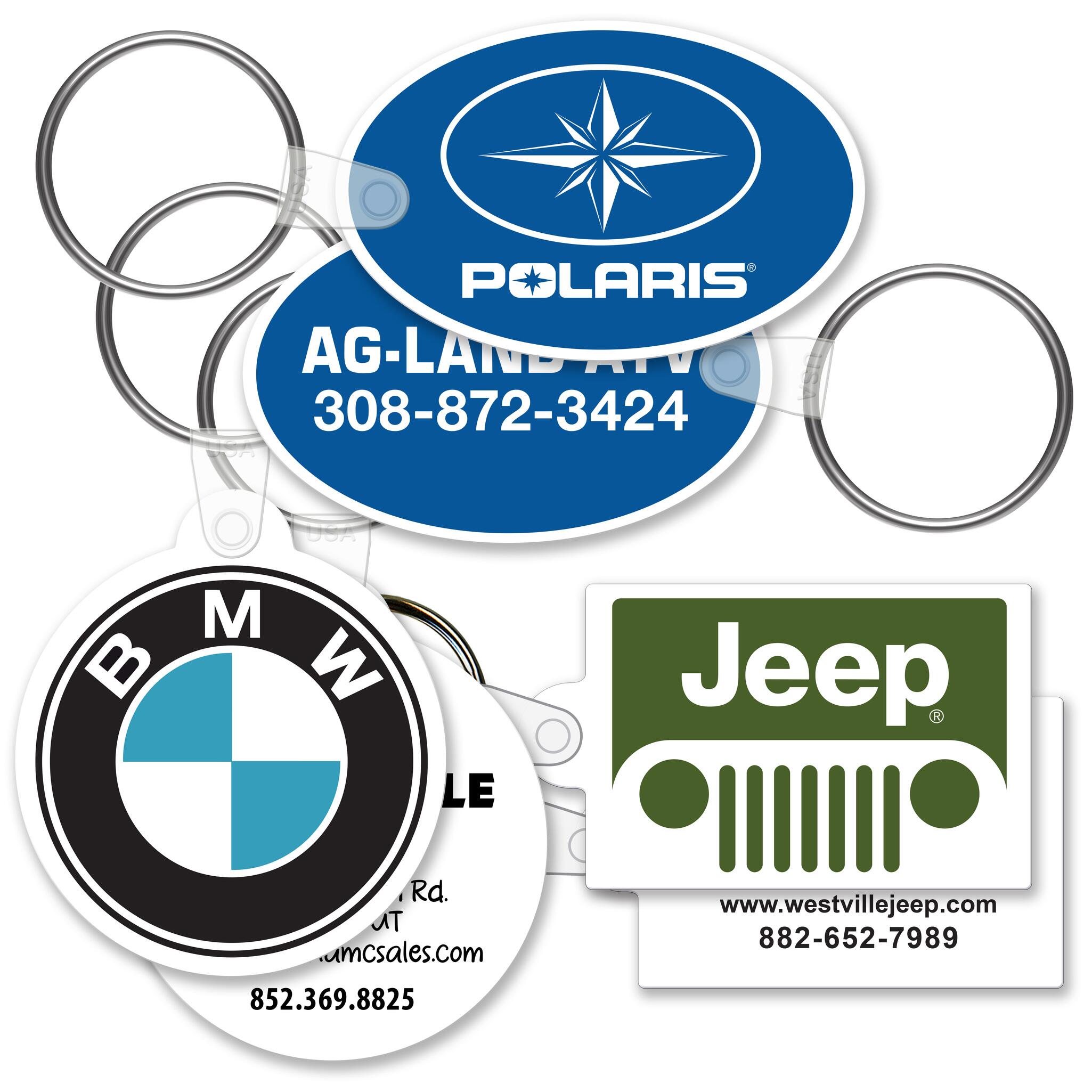 Soft Touch Logo Key Fobs
