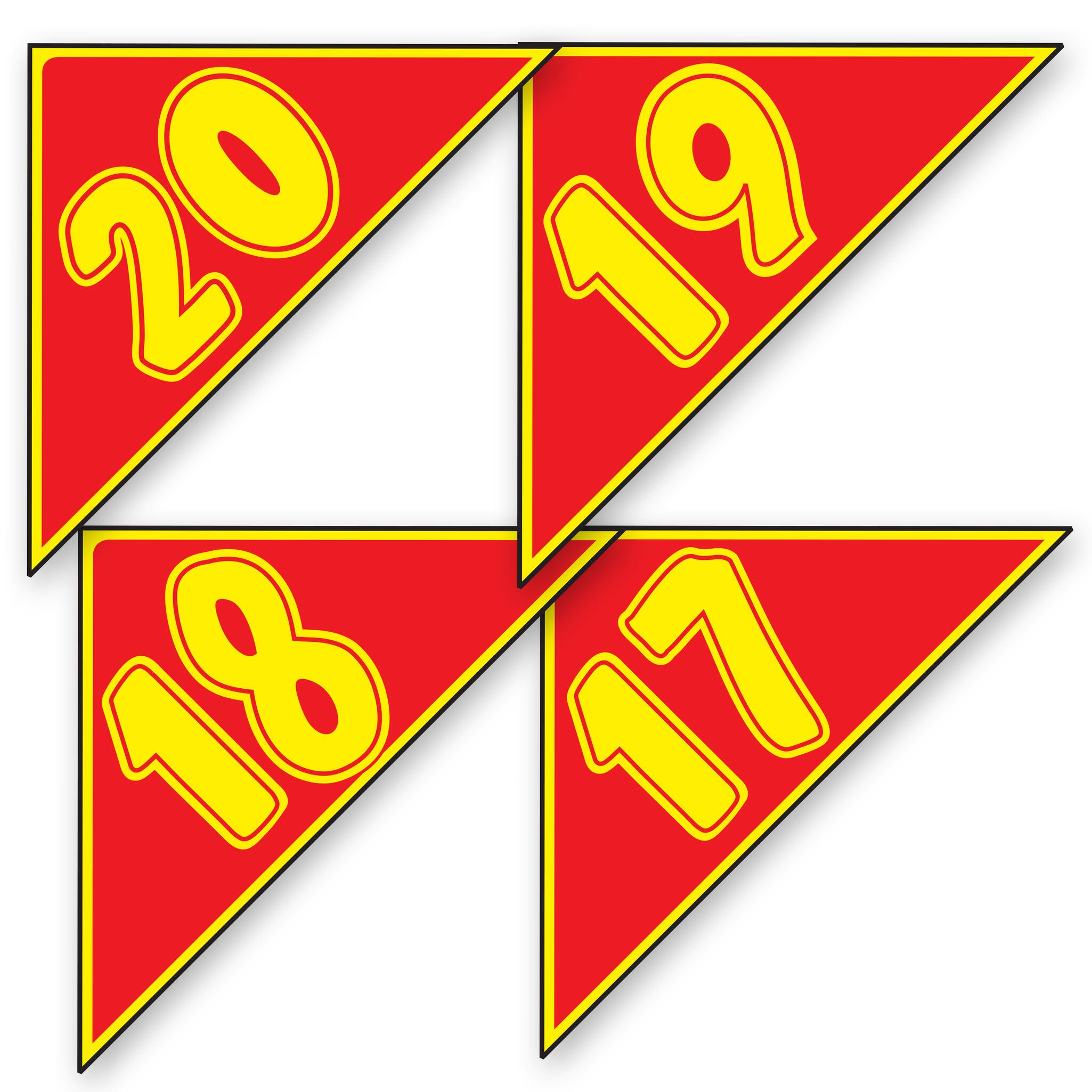 Triangle Year Stickers - Image 3