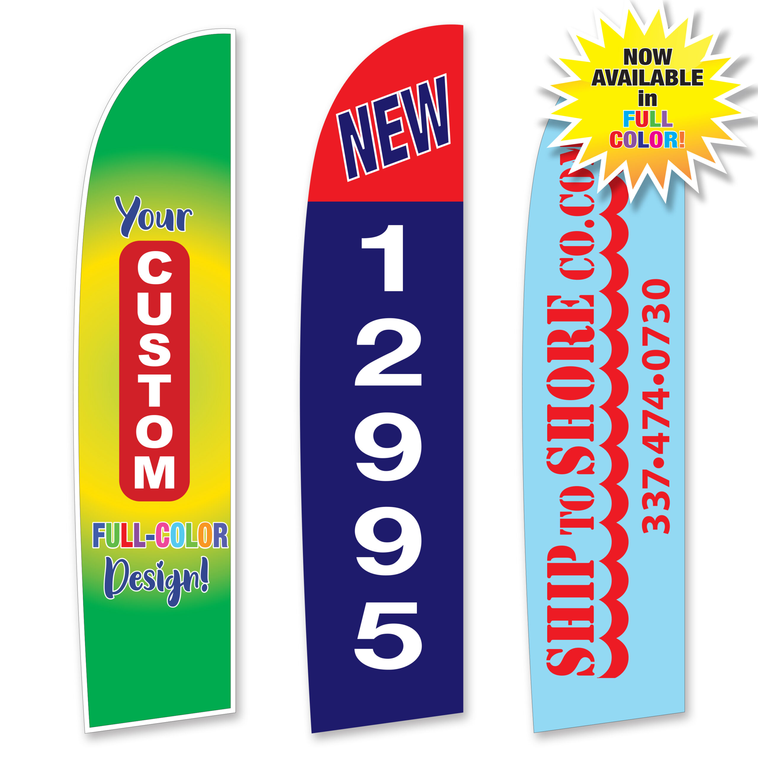 Custom Design Tall Flags