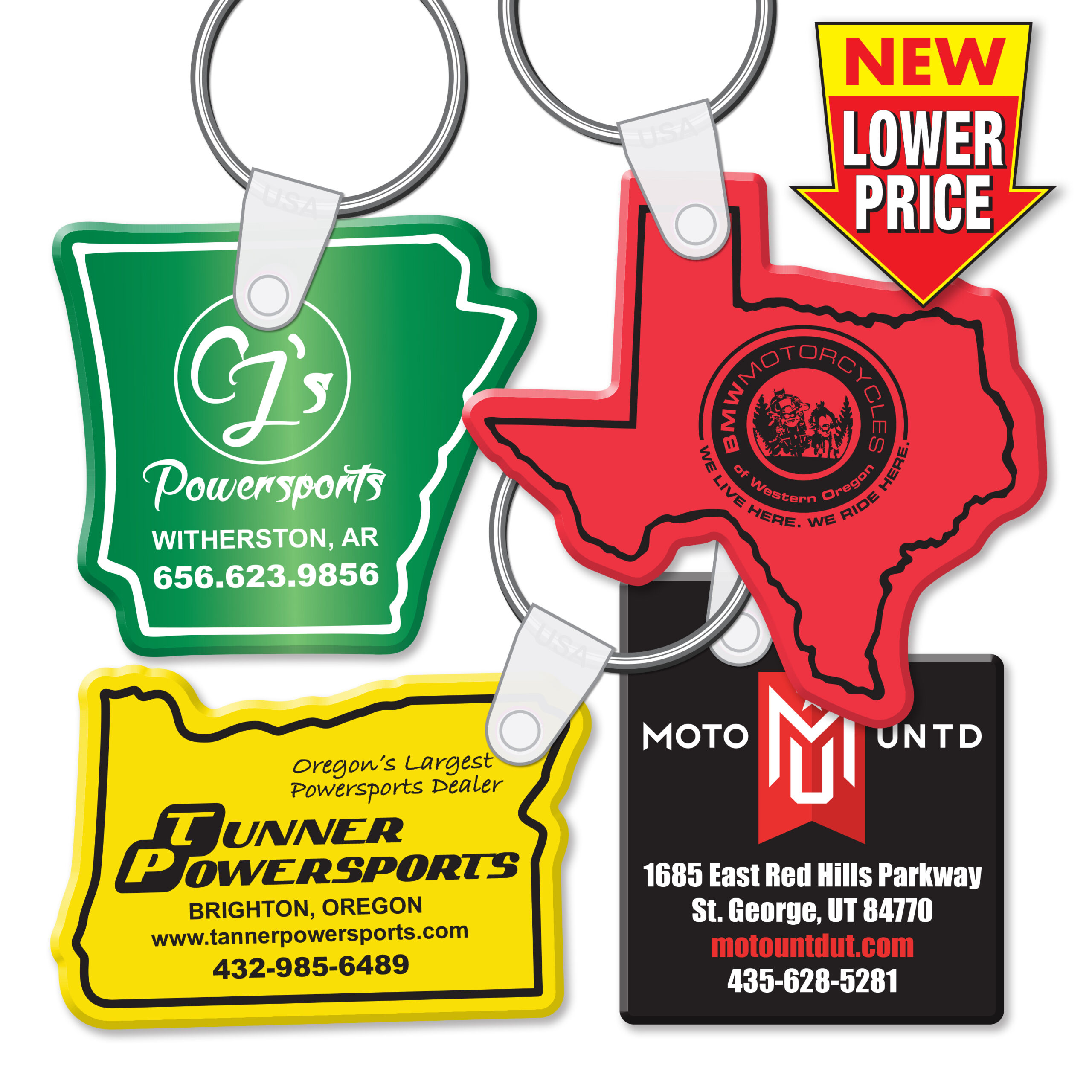 Soft Touch Key Fobs