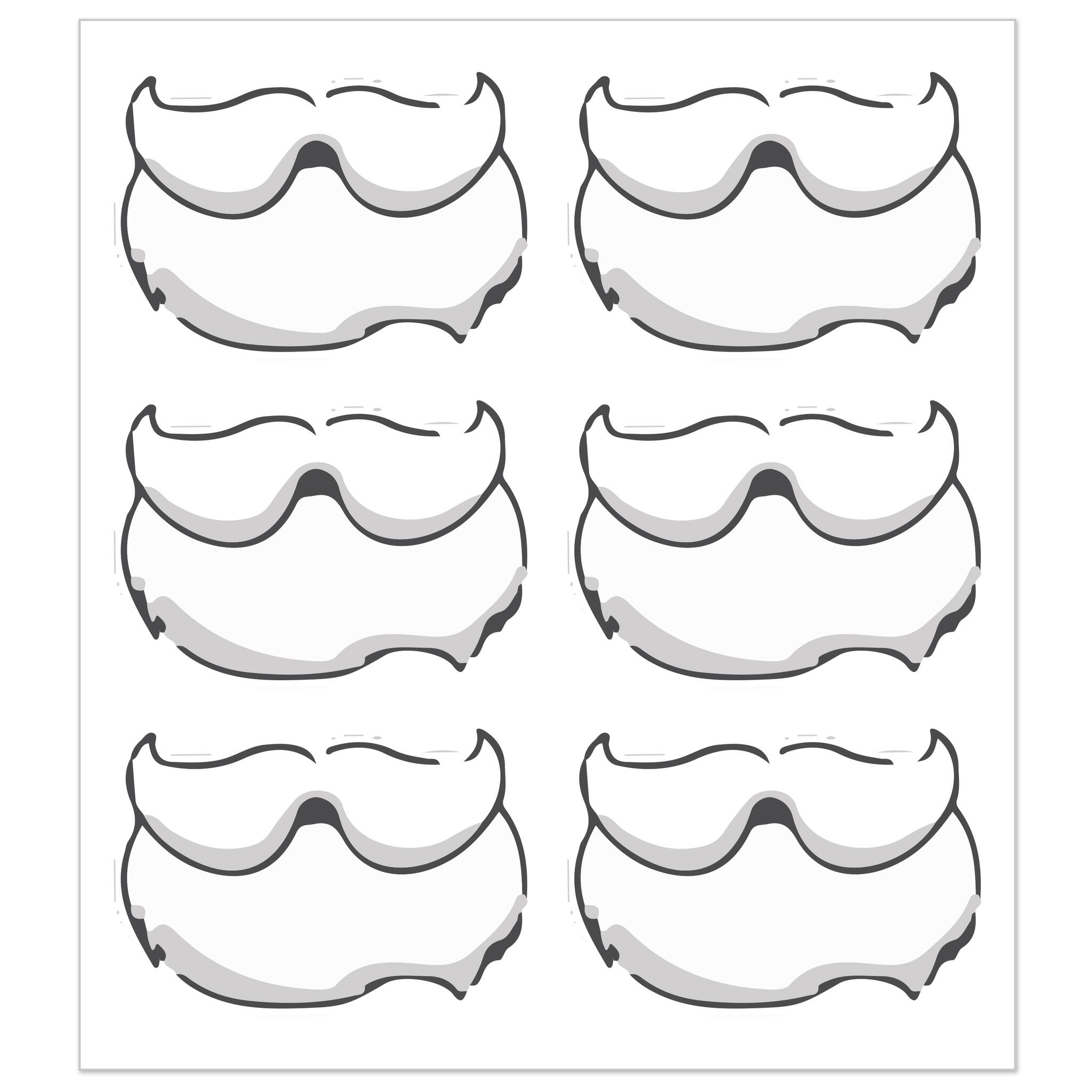 Santa Beard Windshield Decals