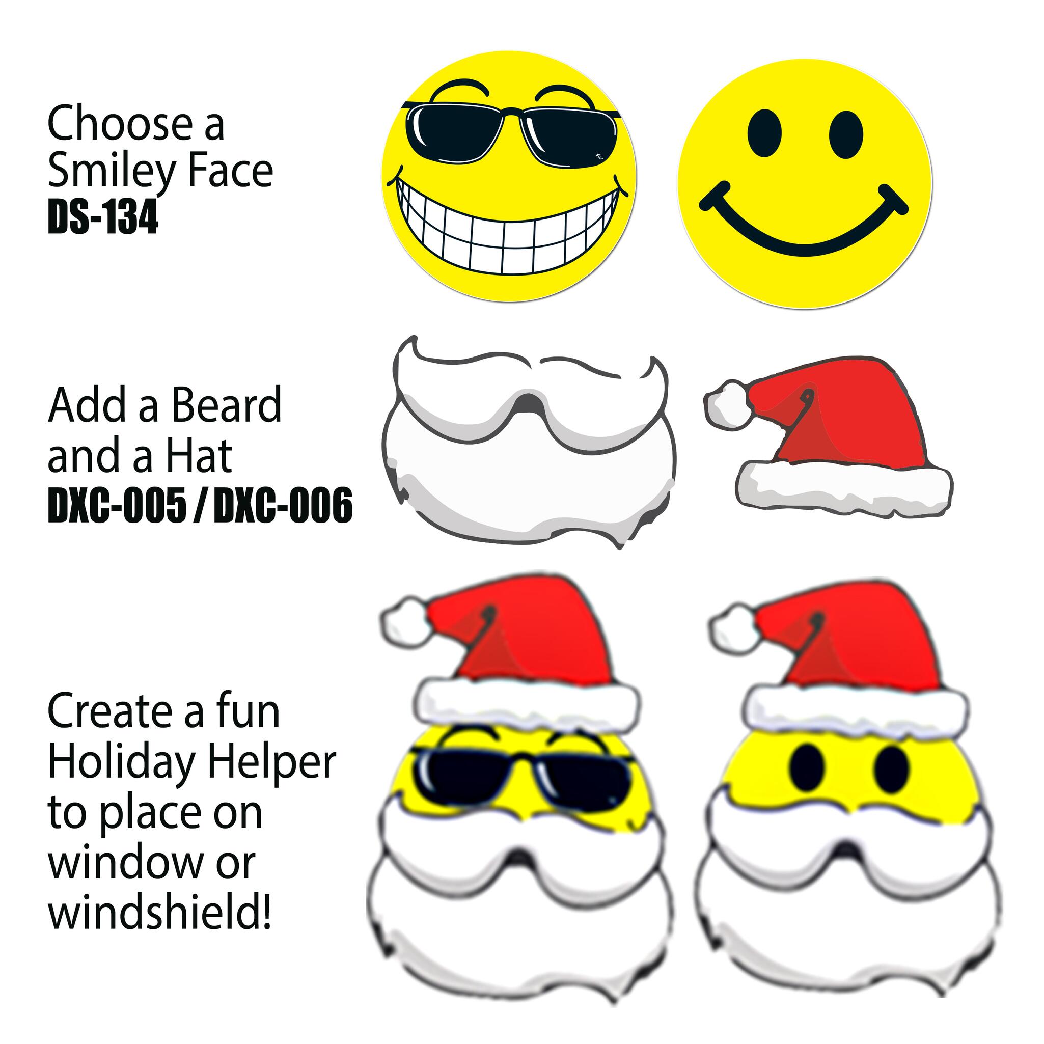 Santa Beard Windshield Decals - Image 2