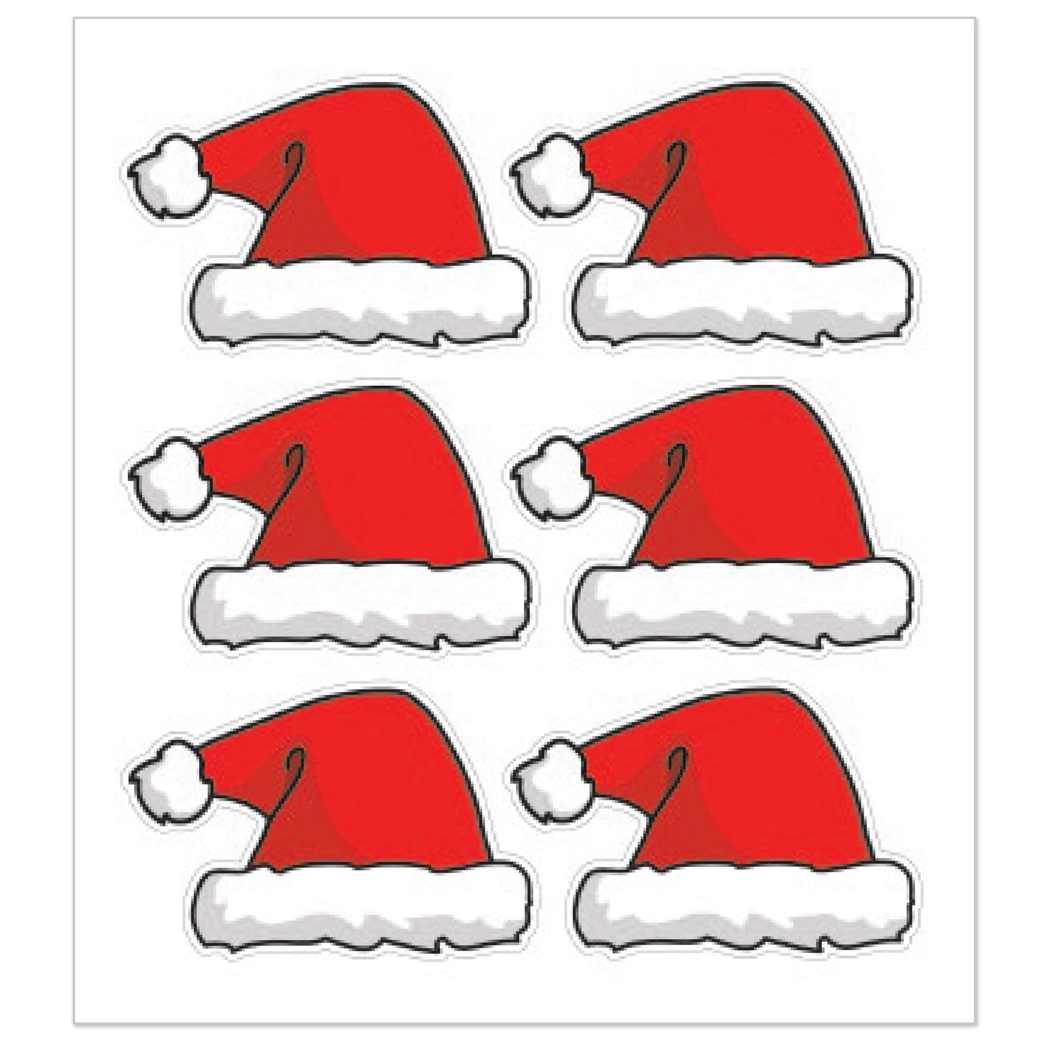 Santa Hat Windshield Decals