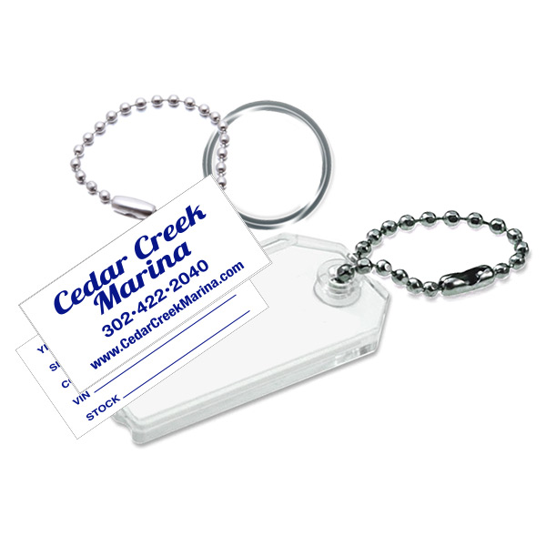 Paper Insert Key Fobs