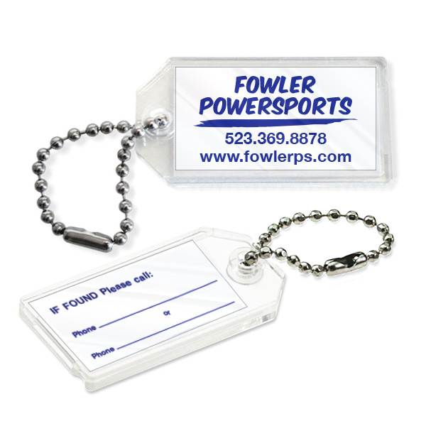 Paper Insert Key Fobs