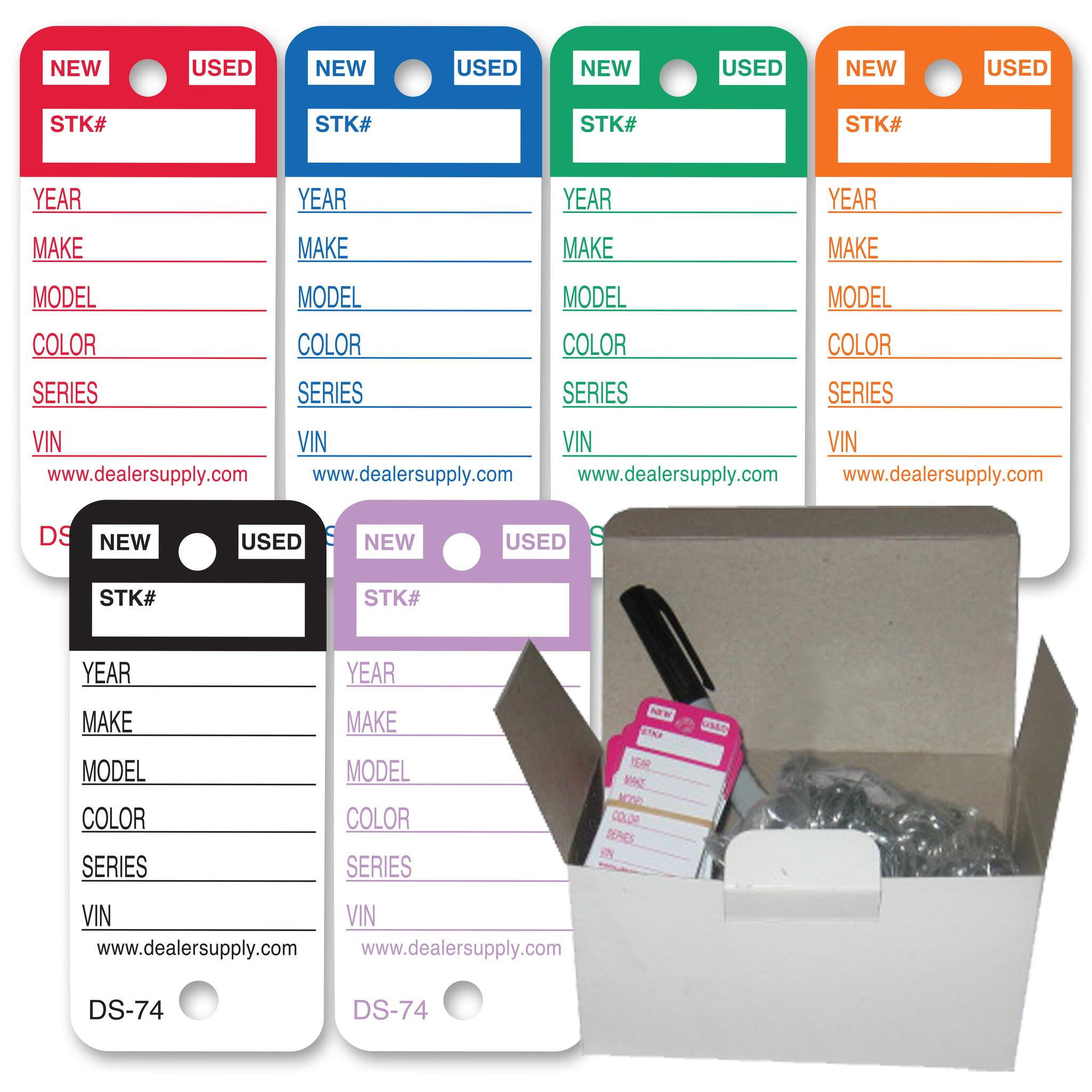 Top-Stripe RigidRound Key Tags