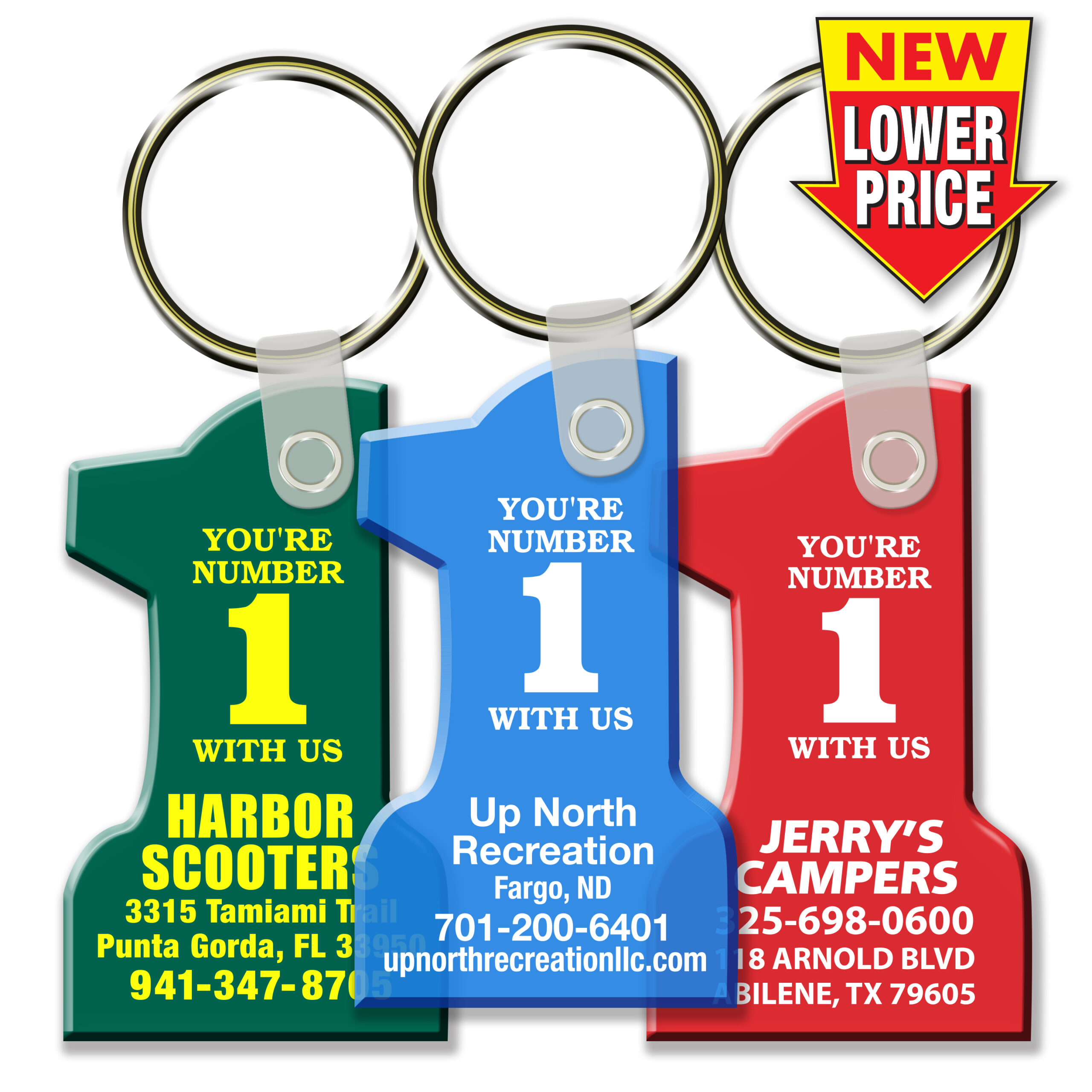 Soft Style No. 1 Key Fobs