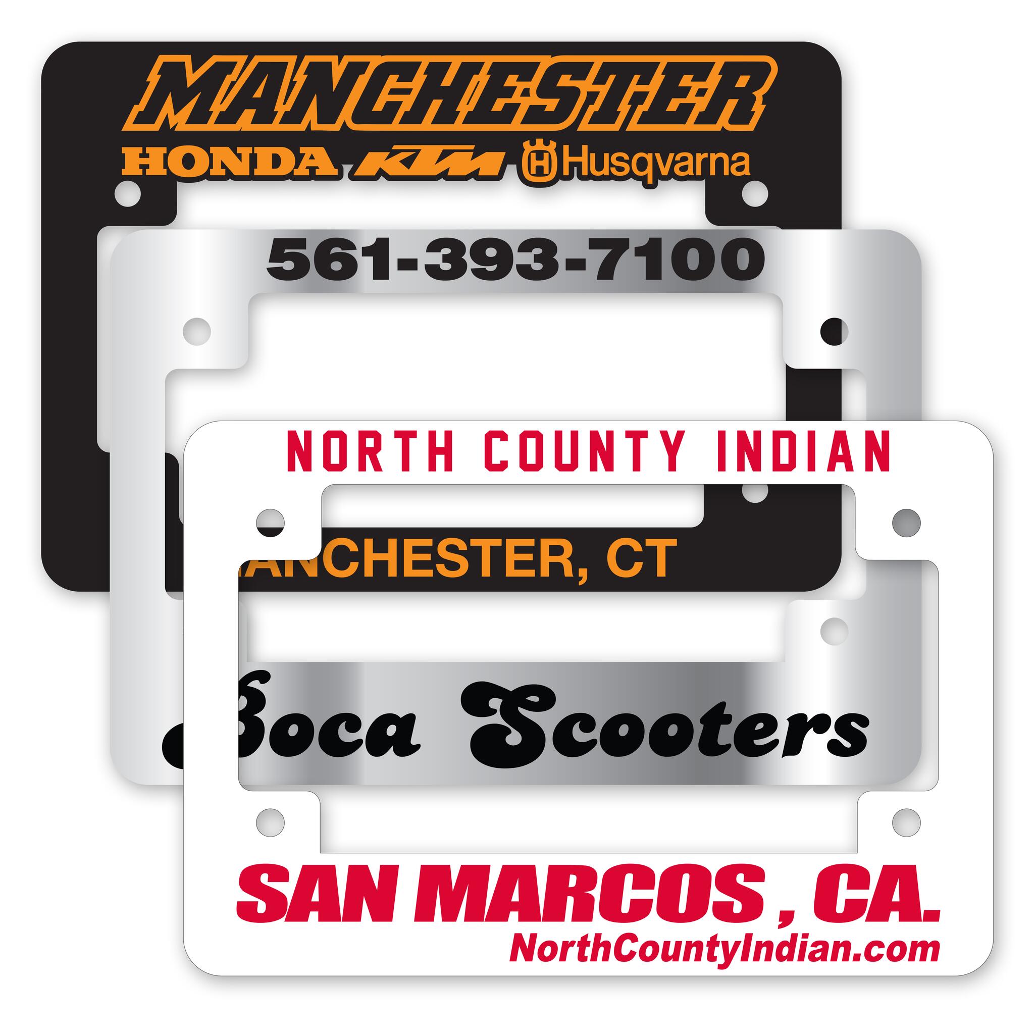 Motorcycle License Plate Frames