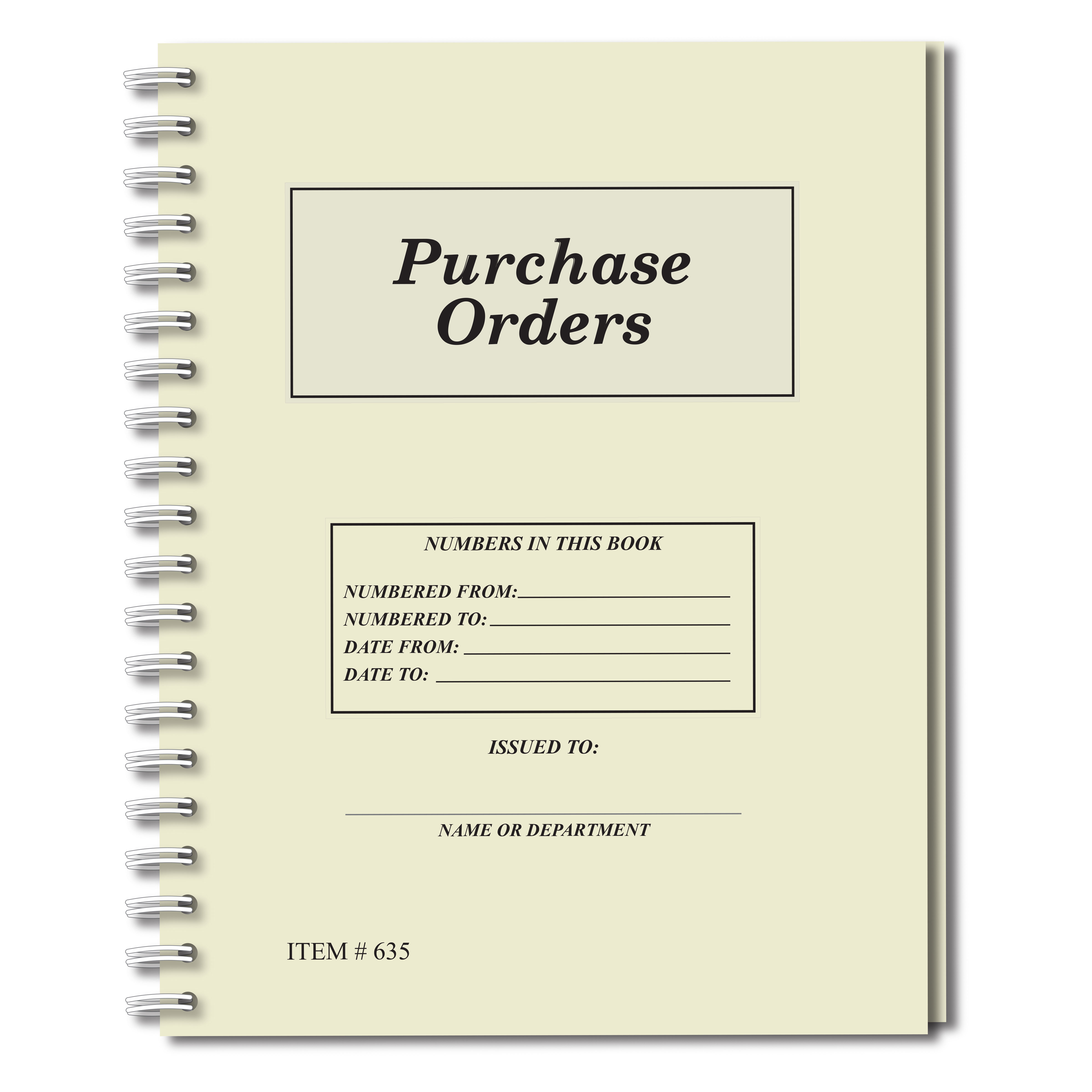 Purchase Order Books
