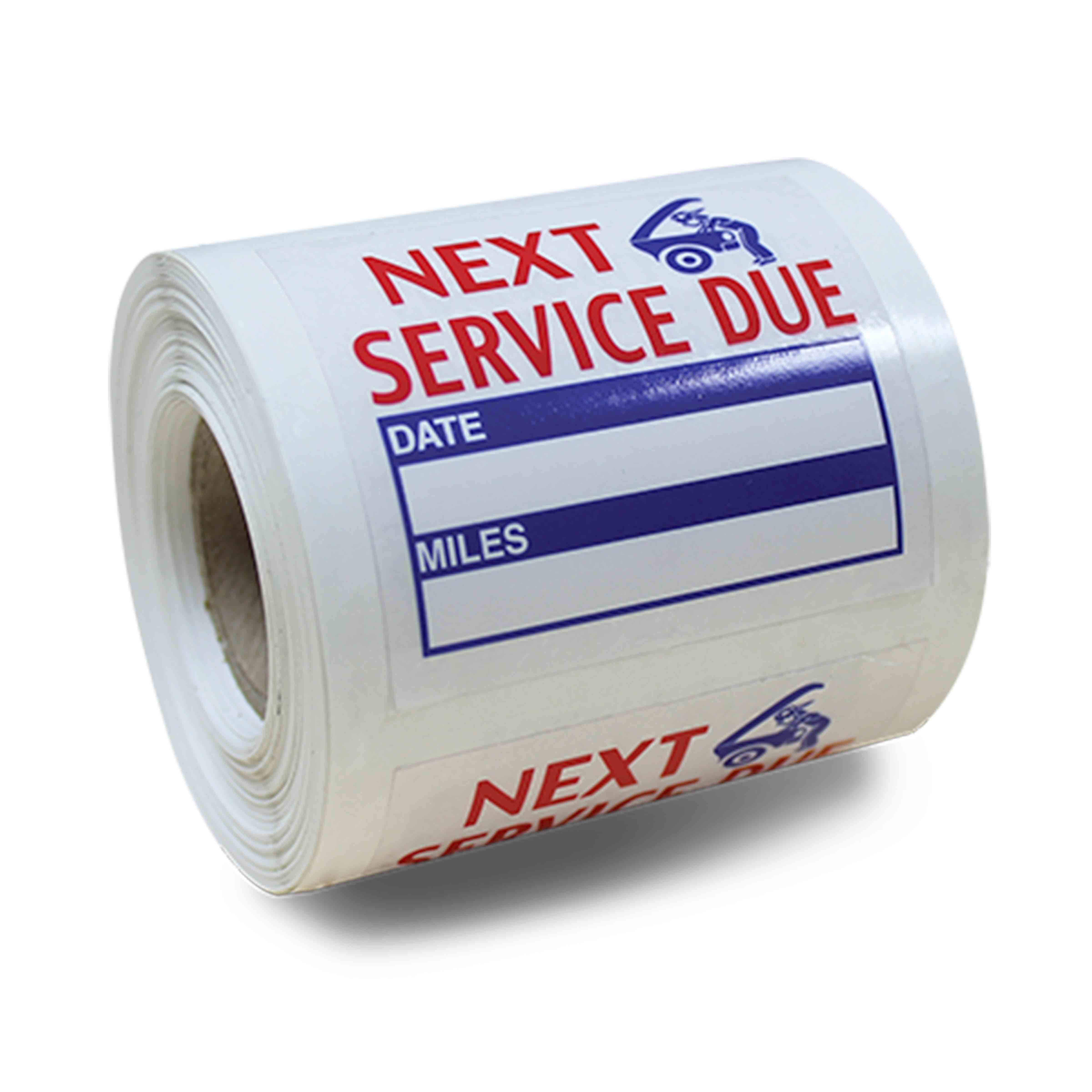 Service Reminder Sticker Roll