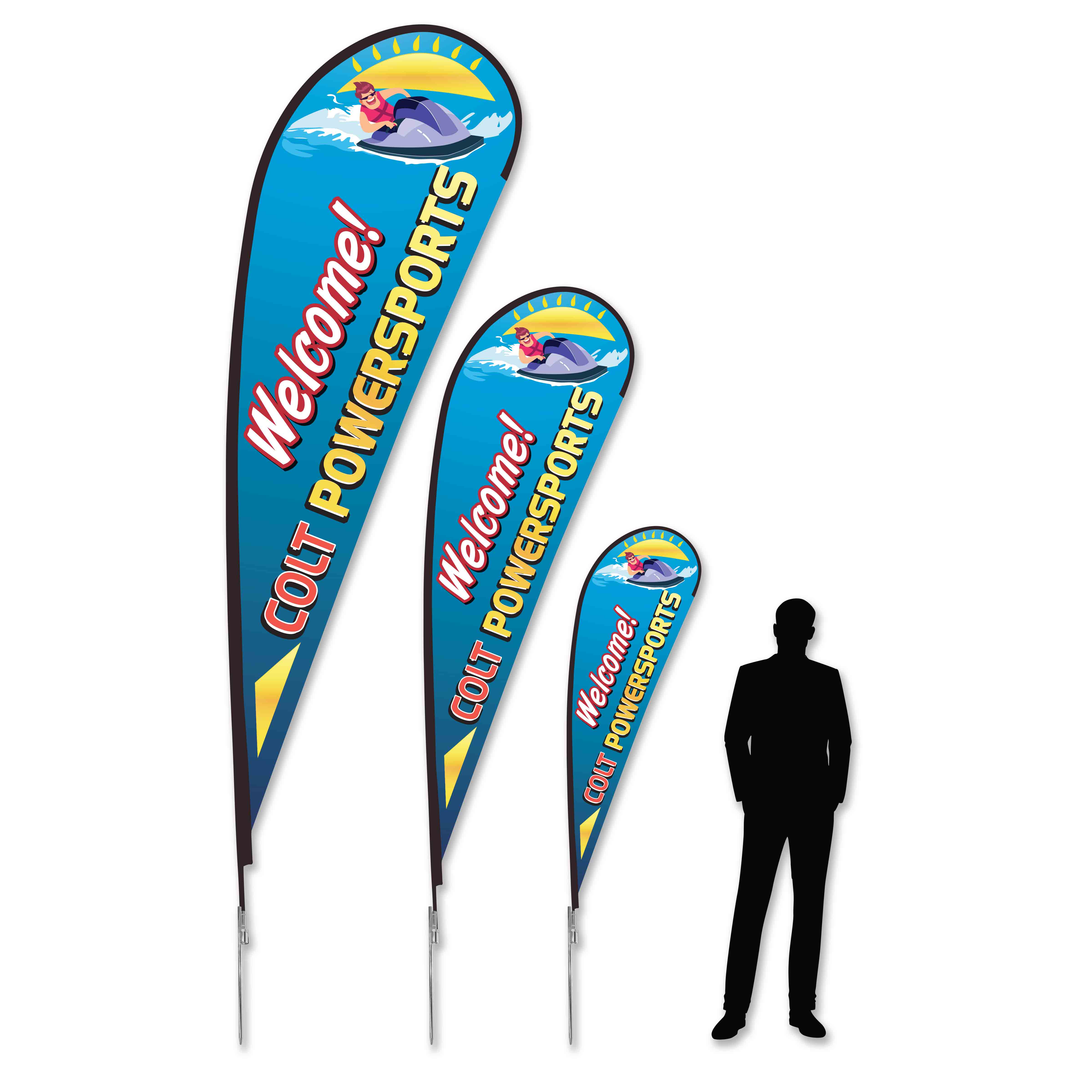 Custom Ground Mount Paddle Flag Kits
