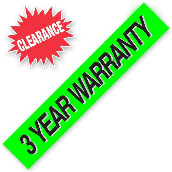 3 YEAR WARRANTY Windshield Slogans