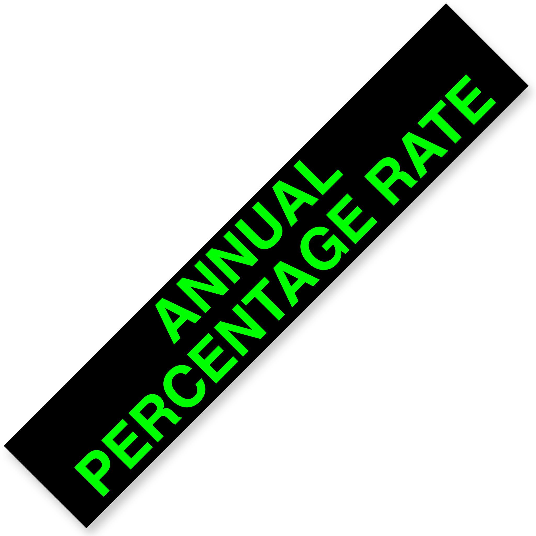 ANNUAL PERCENTAGE RATE Windshield Slogans
