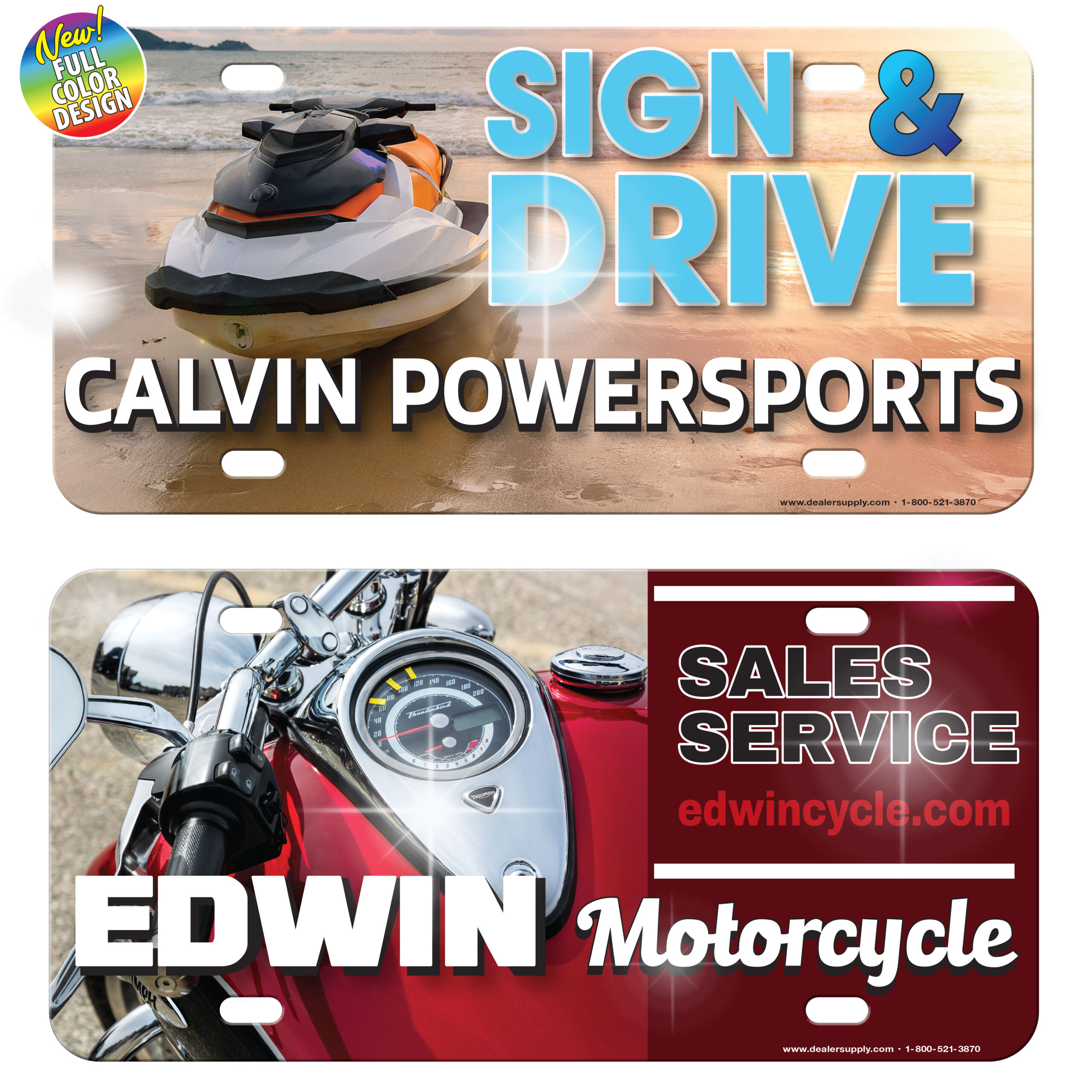High Gloss Poly License Plates