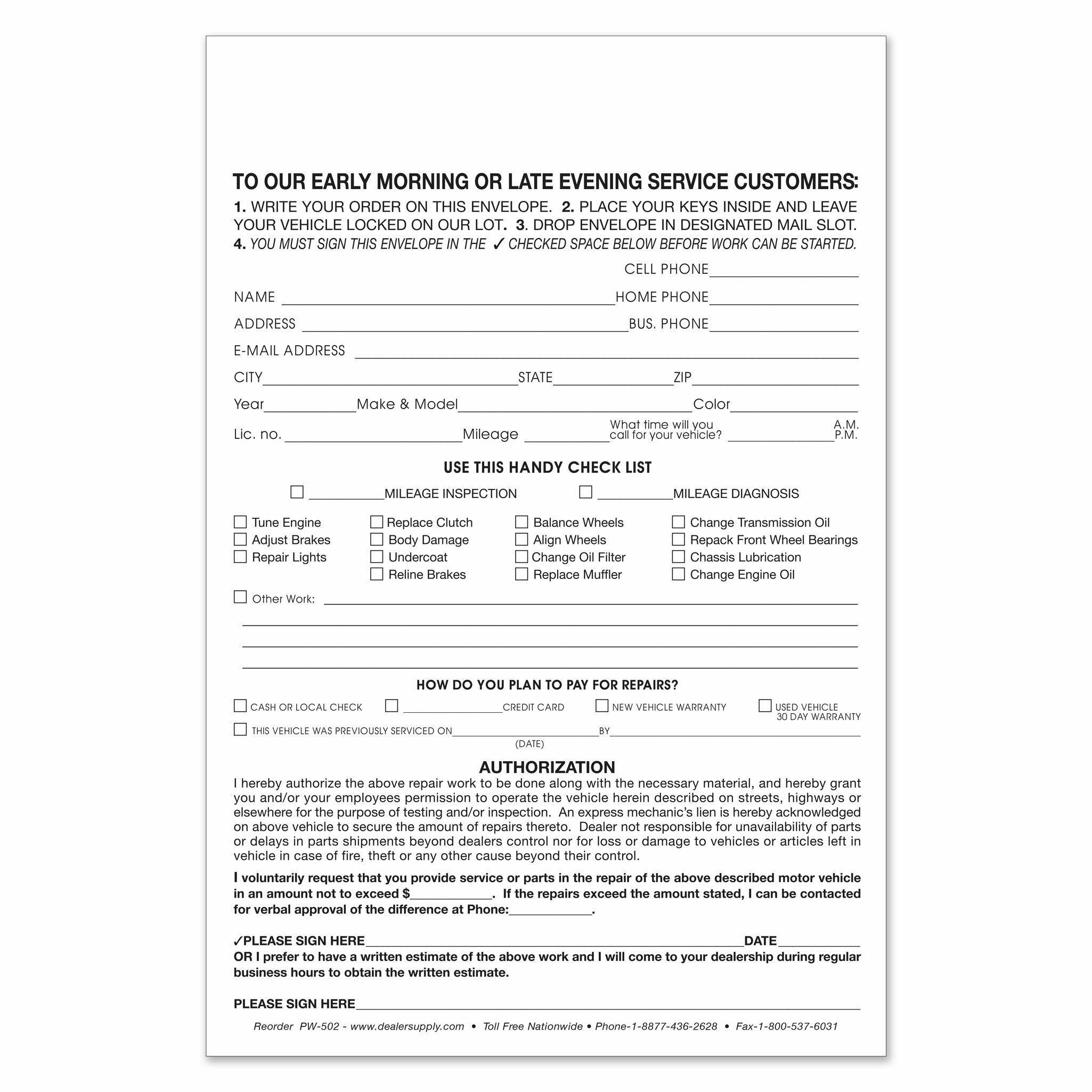 Early Bird Envelopes
