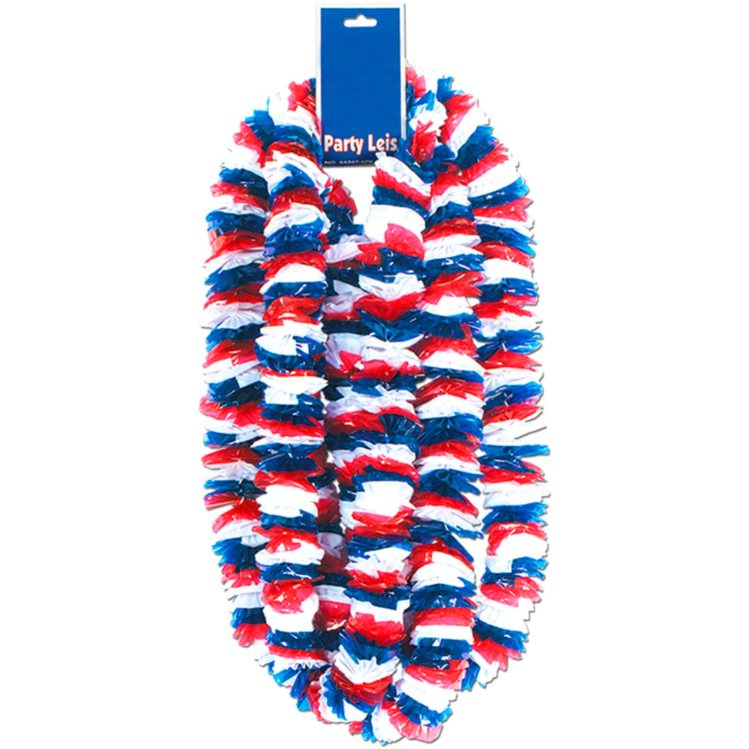 Soft-Twist Patriotic Poly Leis