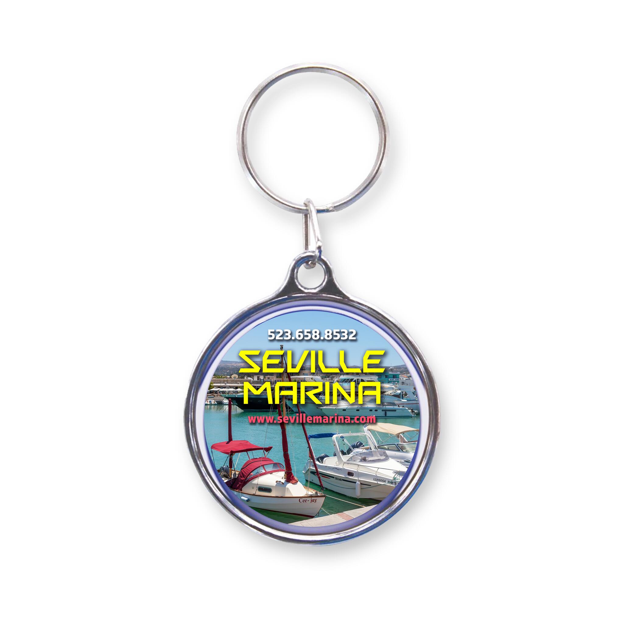 Domed Chrome Plated Key Fobs