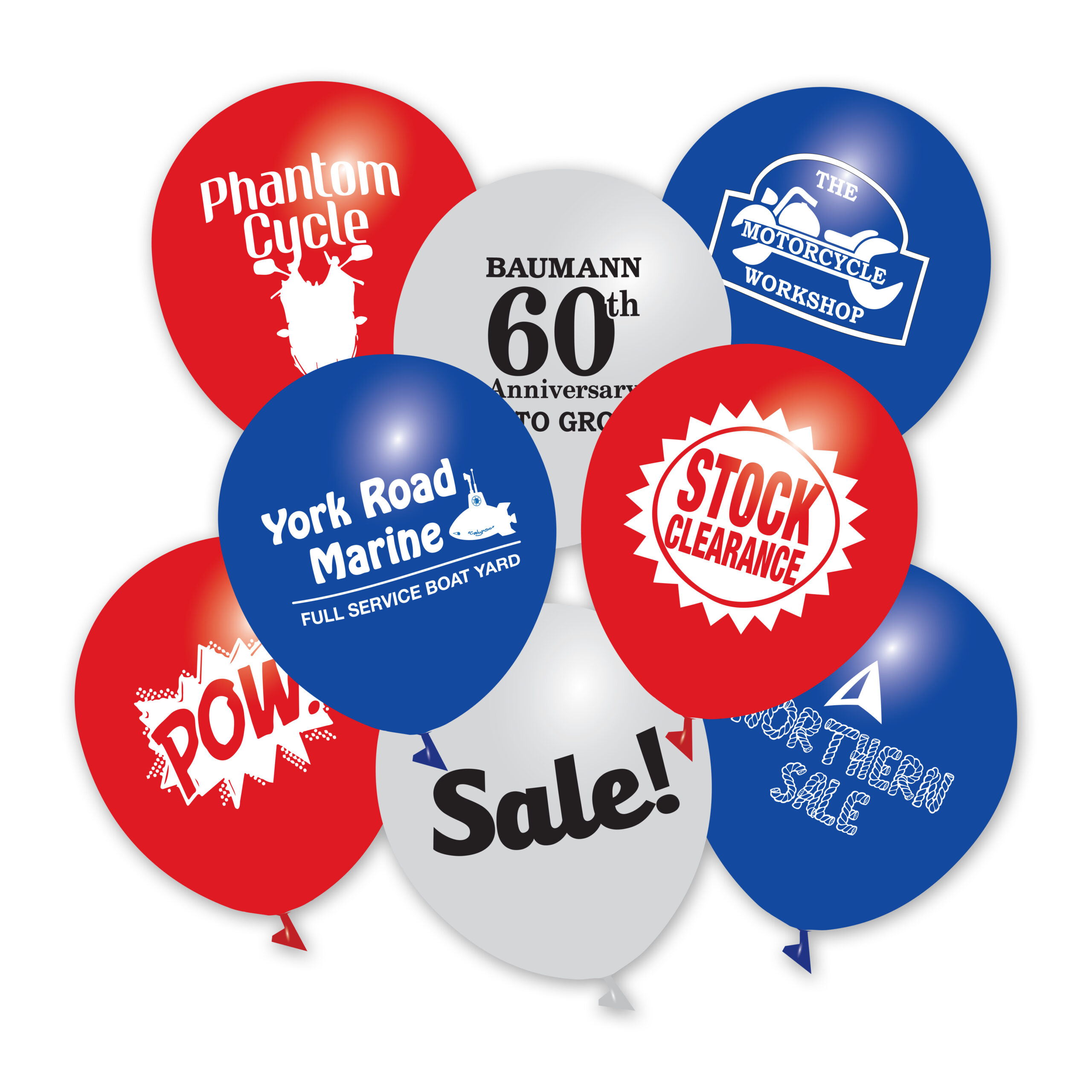 Assorted Size Imprinted Balloons - Image 2
