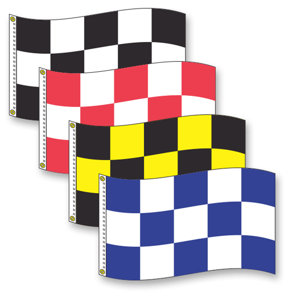 Checkered Nylon Flags