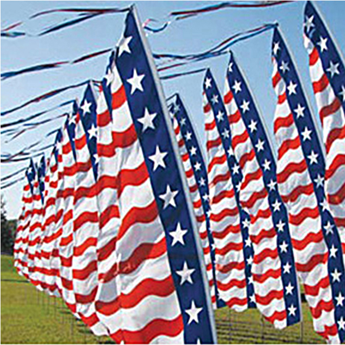 Patriotic or Racing Style Feather Dancer® Flags - Image 3