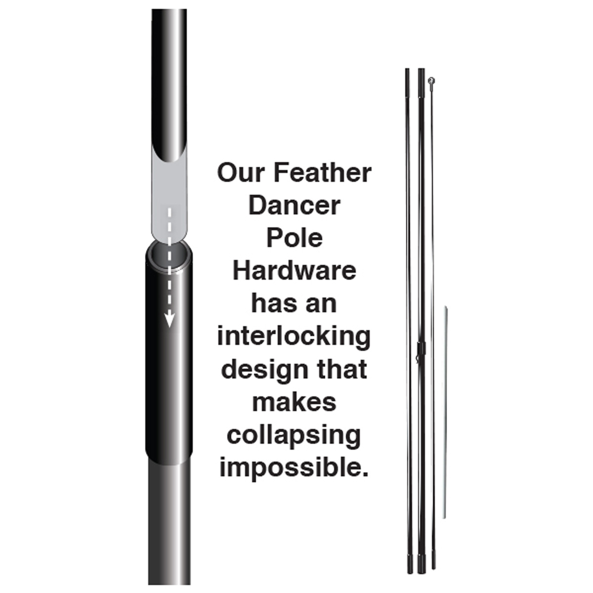 Feather Dancer™ Pole Hardware Kit