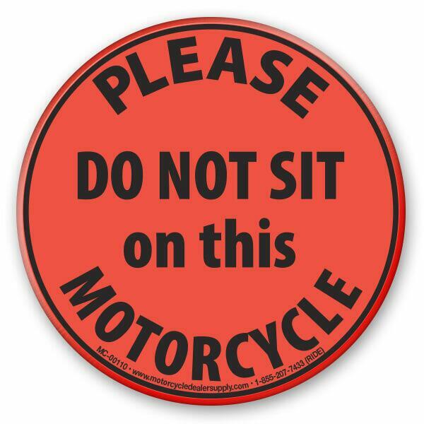 Motorcycle Seat Signs
