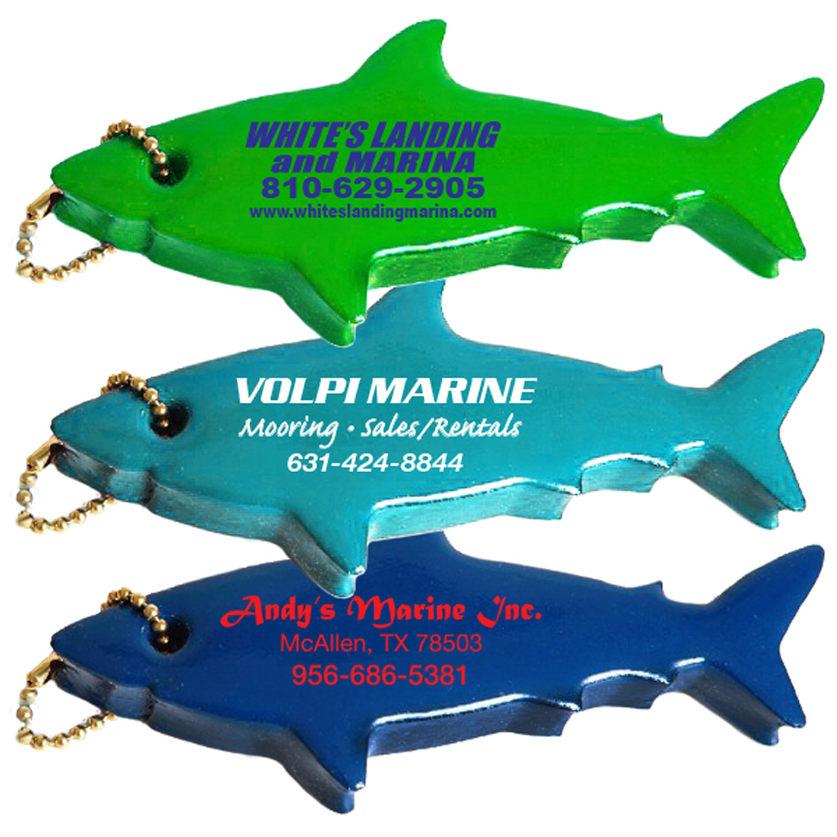 Shark Shaped Floating Key Fobs