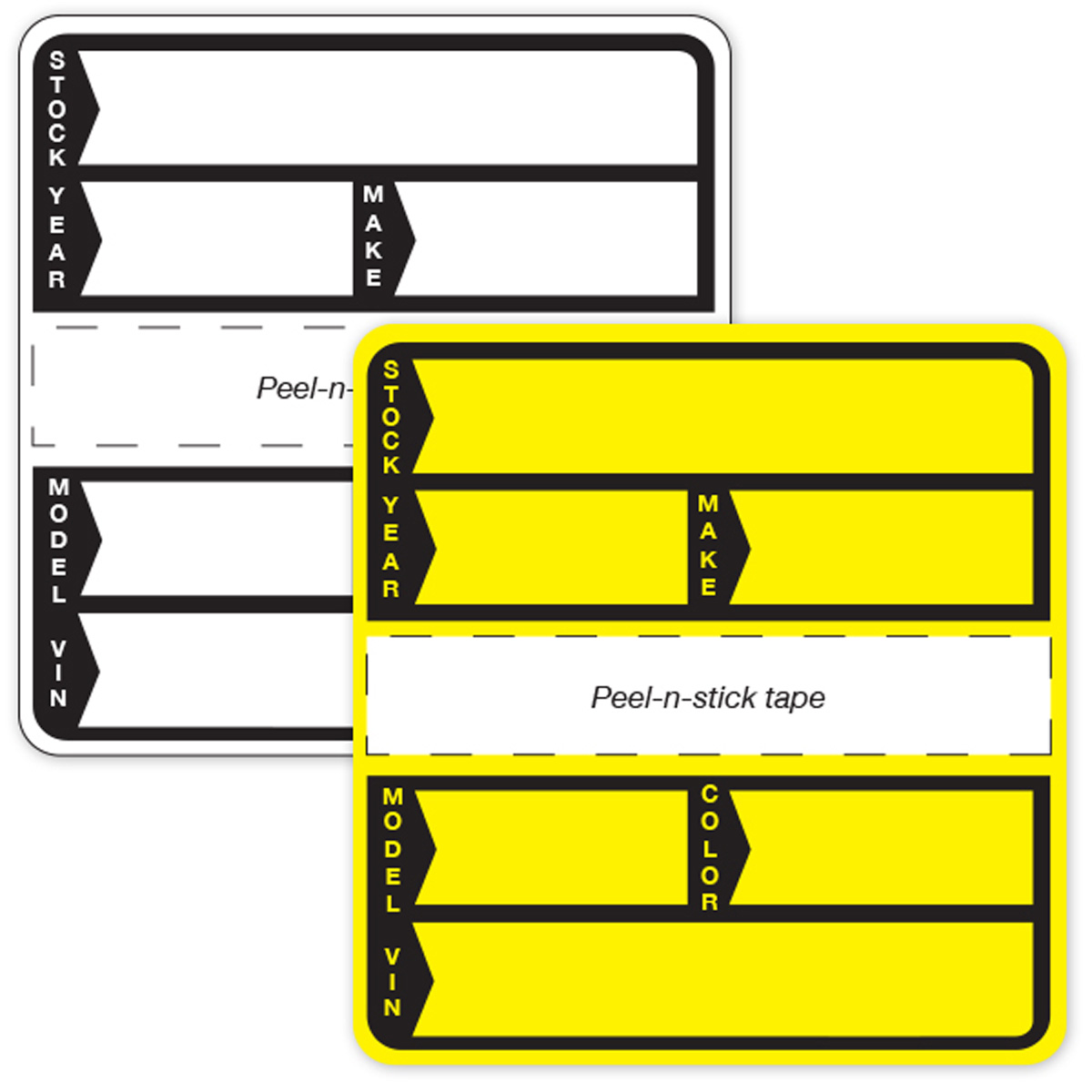 Plastic Stock Stickers