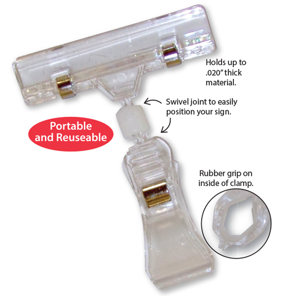 Steering Wheel Sign Clips