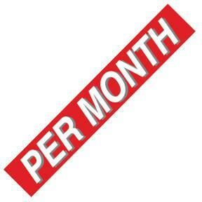 PER MONTH Windshield Slogans - Image 3