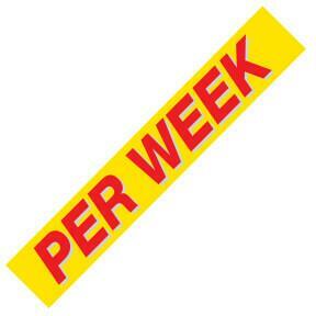 PER WEEK Windshield Slogans - Image 3