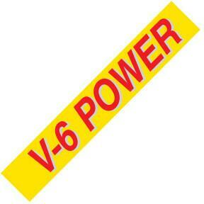 V-6 POWER Windshield Slogans - Image 2