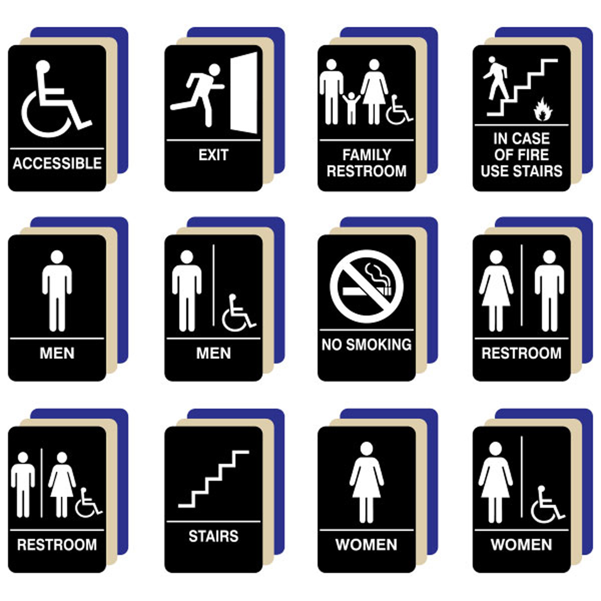 Interior Signs with Braille