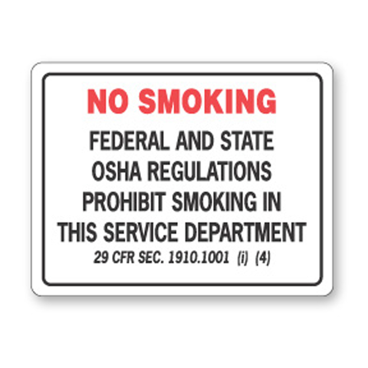 No Smoking Sign