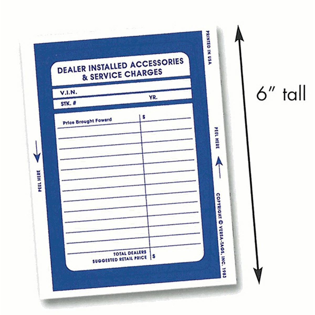 Clear Vinyl Reconciliation/Addendum Stickers - Image 3